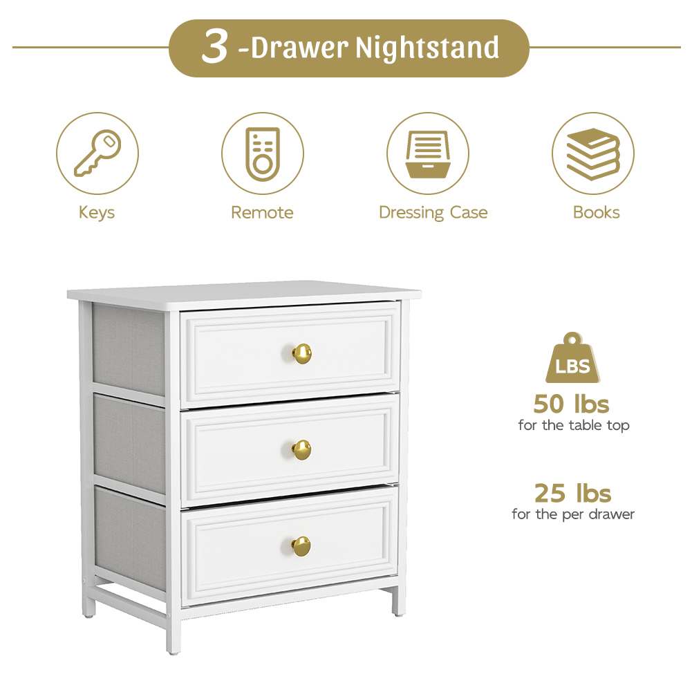 VERYKE LL-NSD054WH nightstands - View #5