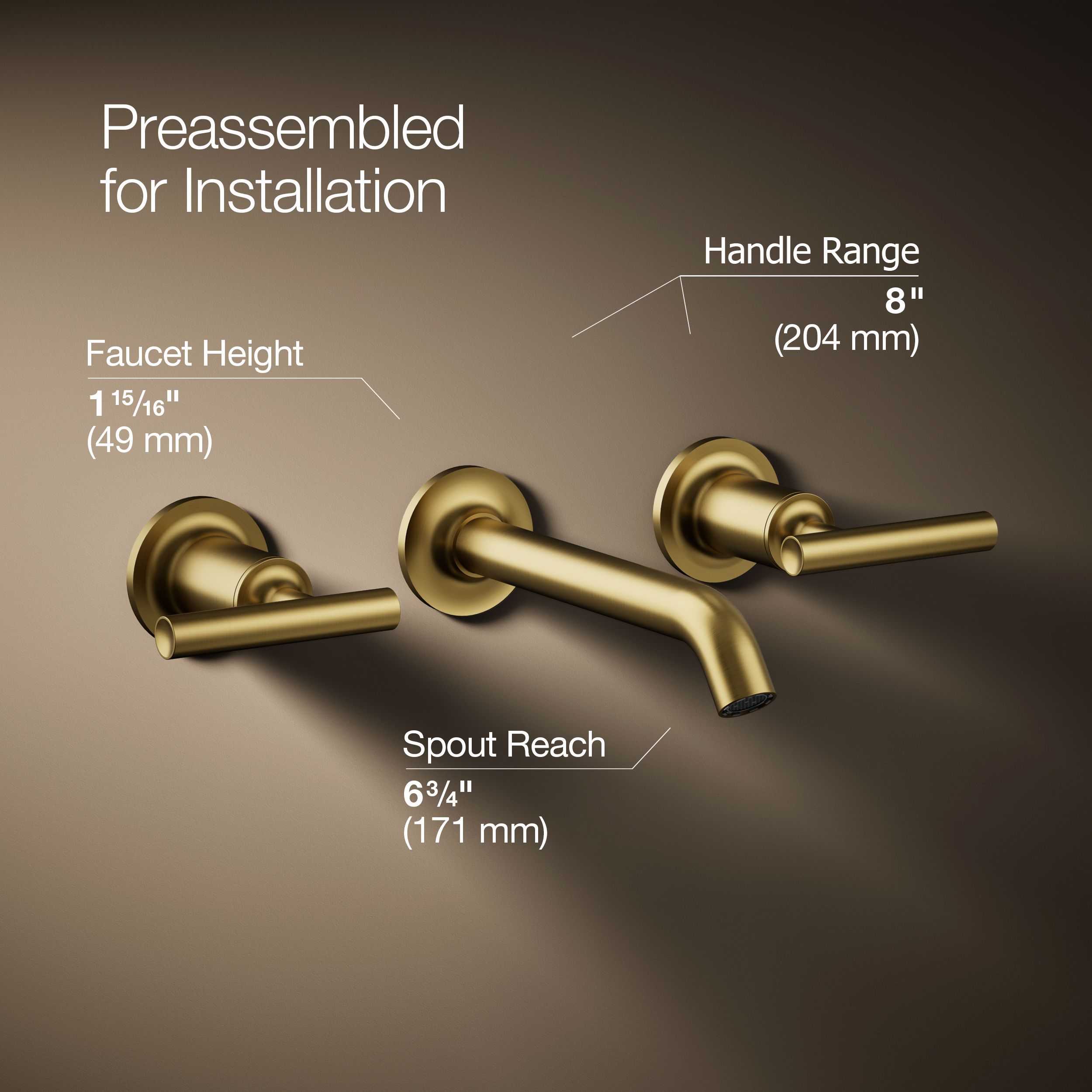 KOHLER K-T14413-4-2MB Lavatory-Faucets - View #3