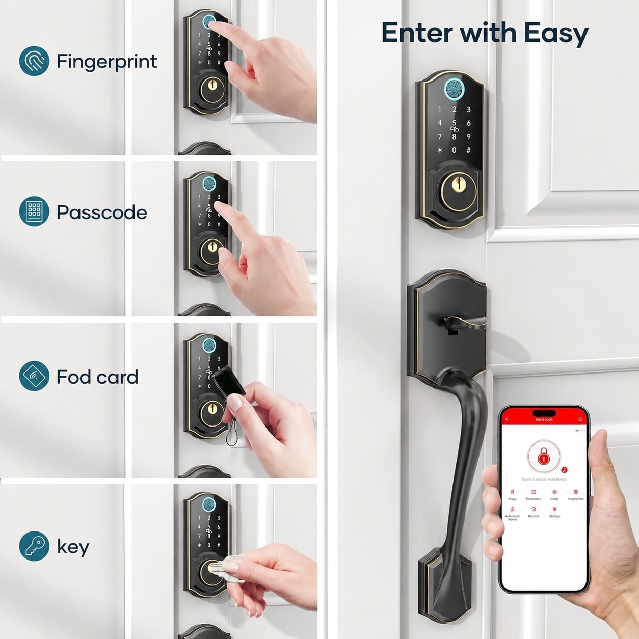 Ahfiwaso LAH0710H023 Electronic-Door-Locks - View #4