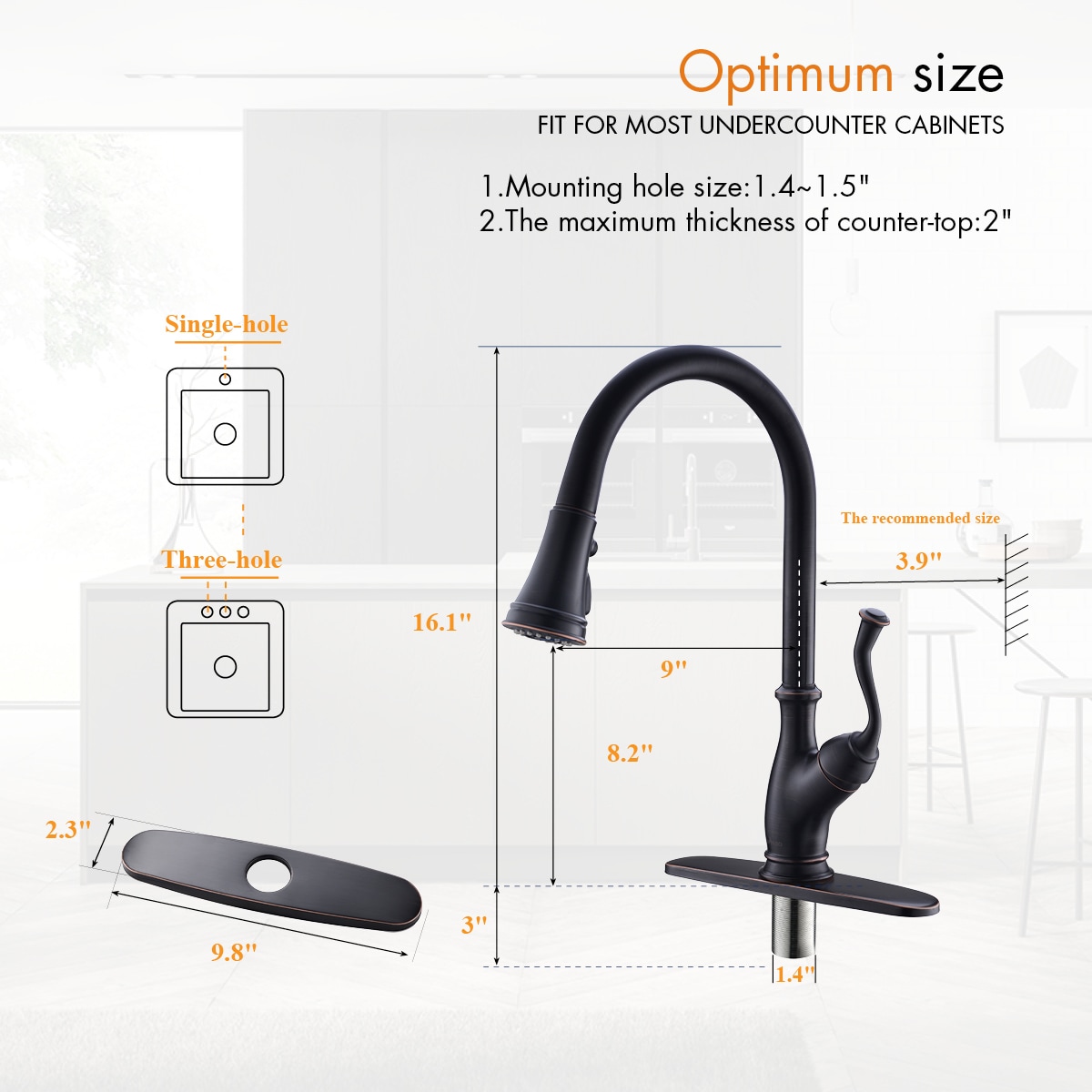 APPASO APS175-ORB Kitchen-Faucets - View #2
