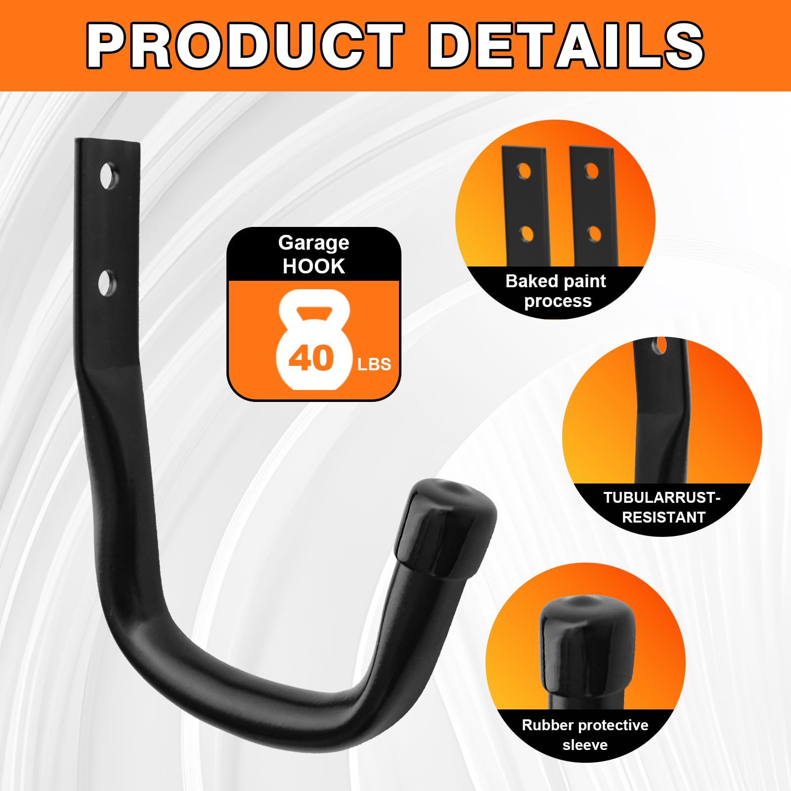 Etokfoks EFT1003C072 Garage-Storage-Hooks - View #4