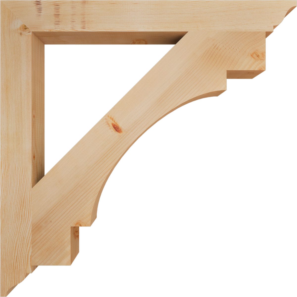 Ekena Millwork BKT04X38X38MRC01SDF Exterior-Brackets-Braces - View #3