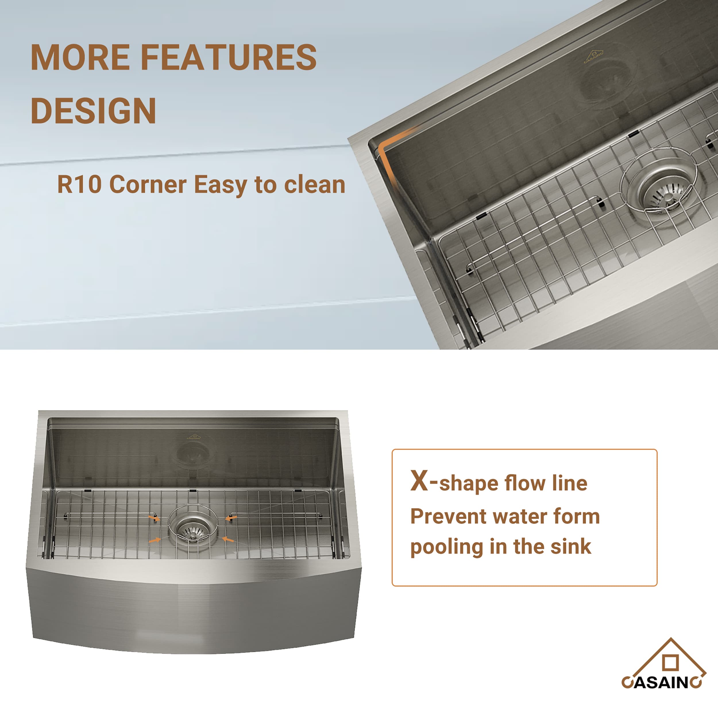 CASAINC SL-LAS3322A1 Kitchen-Sinks - View #4
