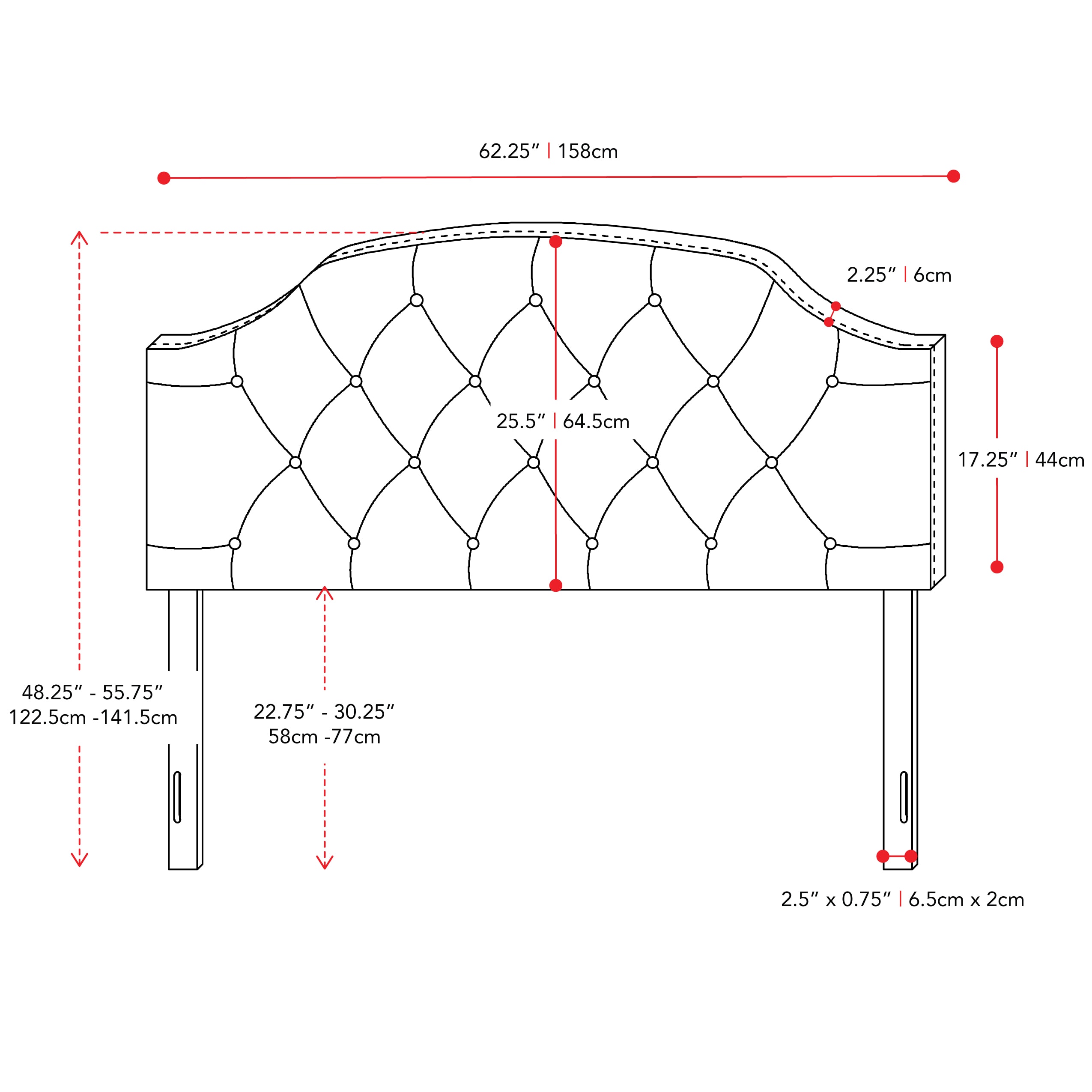 CorLiving BBT-114-Q Upholstered-Headboards - View #7