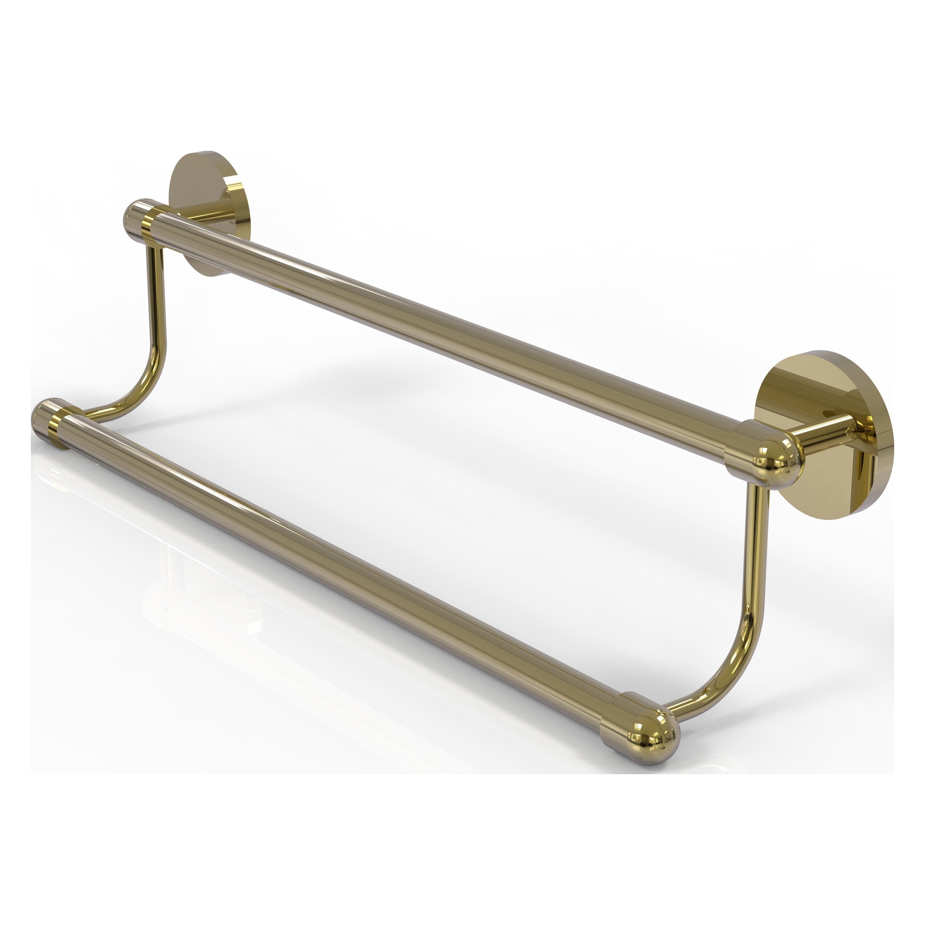 Allied Brass TA-72/36-UNL Tango 36-in double Unlacquered Brass Wall mount Double Towel Bar
