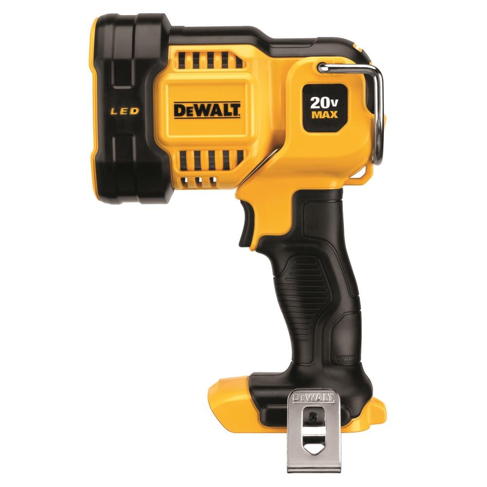 For DeWalt Work Light LED Flashlight Cordless Rechargerable Yellow Torch 20V MAX 