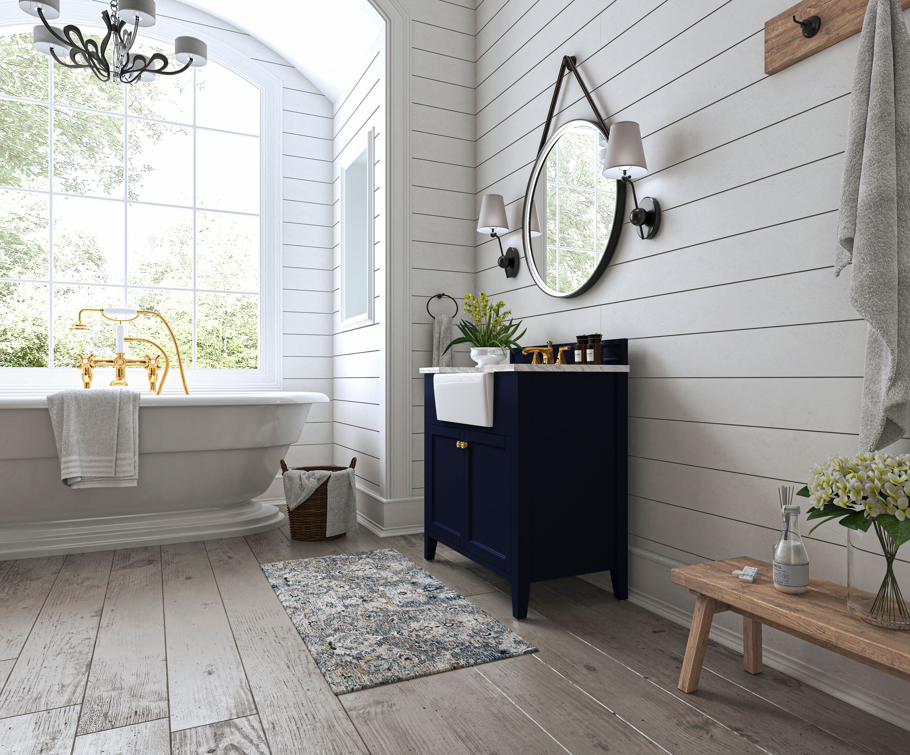 Ancerre Designs VTSADELINE36HBCWGD Bath-Vanity-Combo - View #10