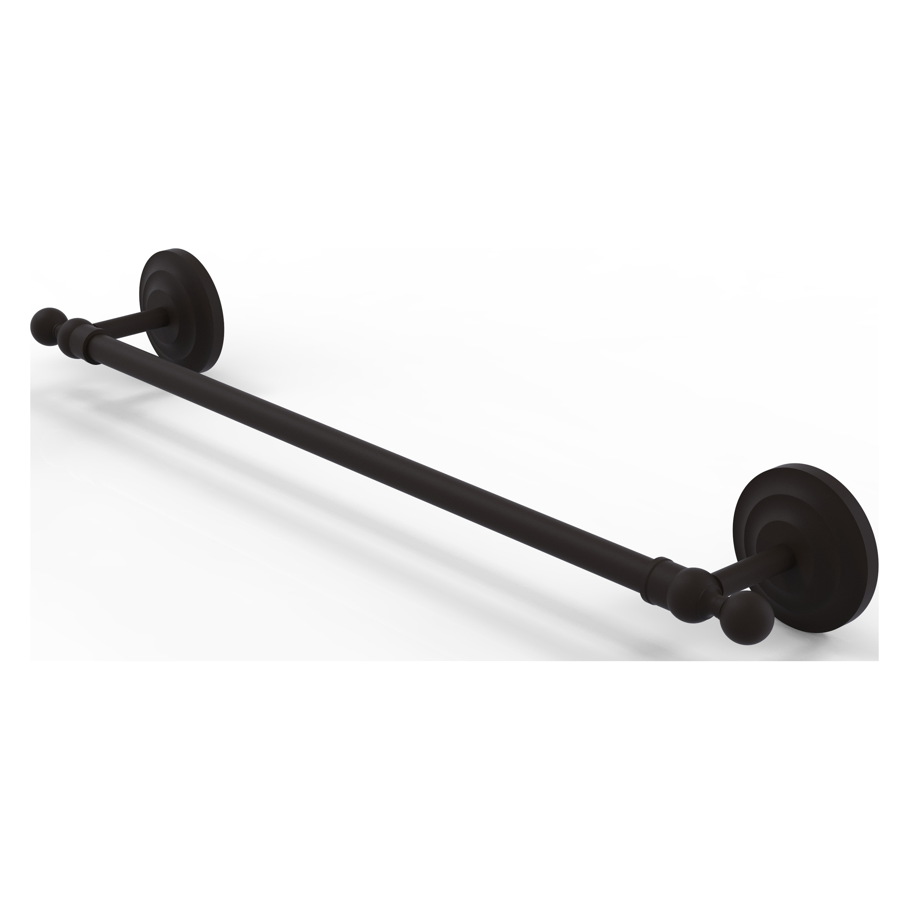 Allied Brass QN-41/24-ORB Que New 24-in Oil-rubbed bronze Wall mount Single Towel Bar