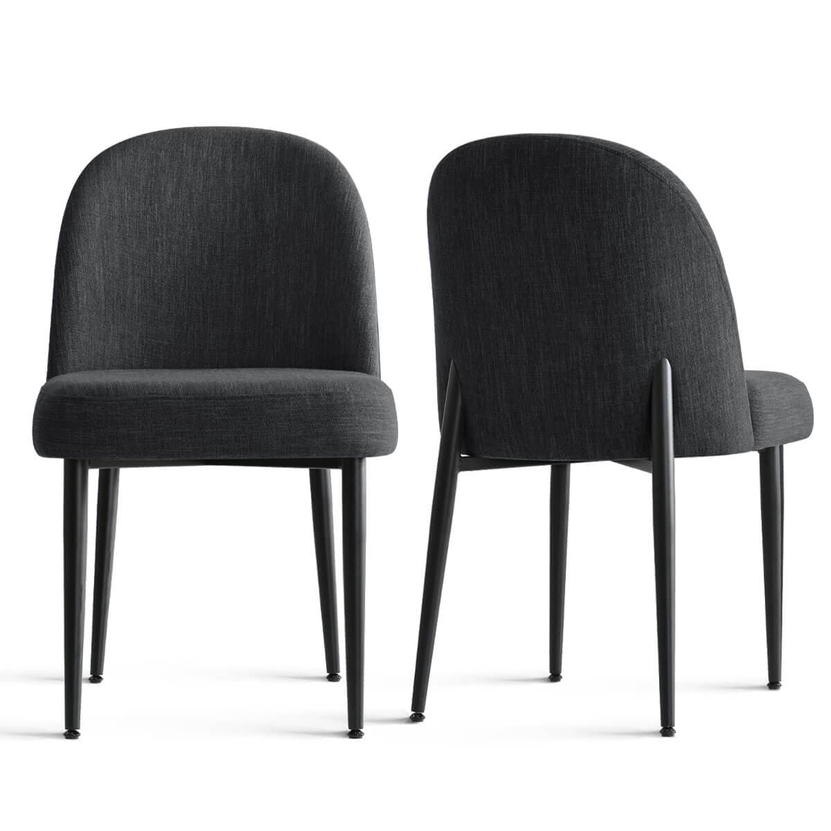 Maison Boucle HAVANA-METAL-BLACK2 Dining-Chairs - View #2