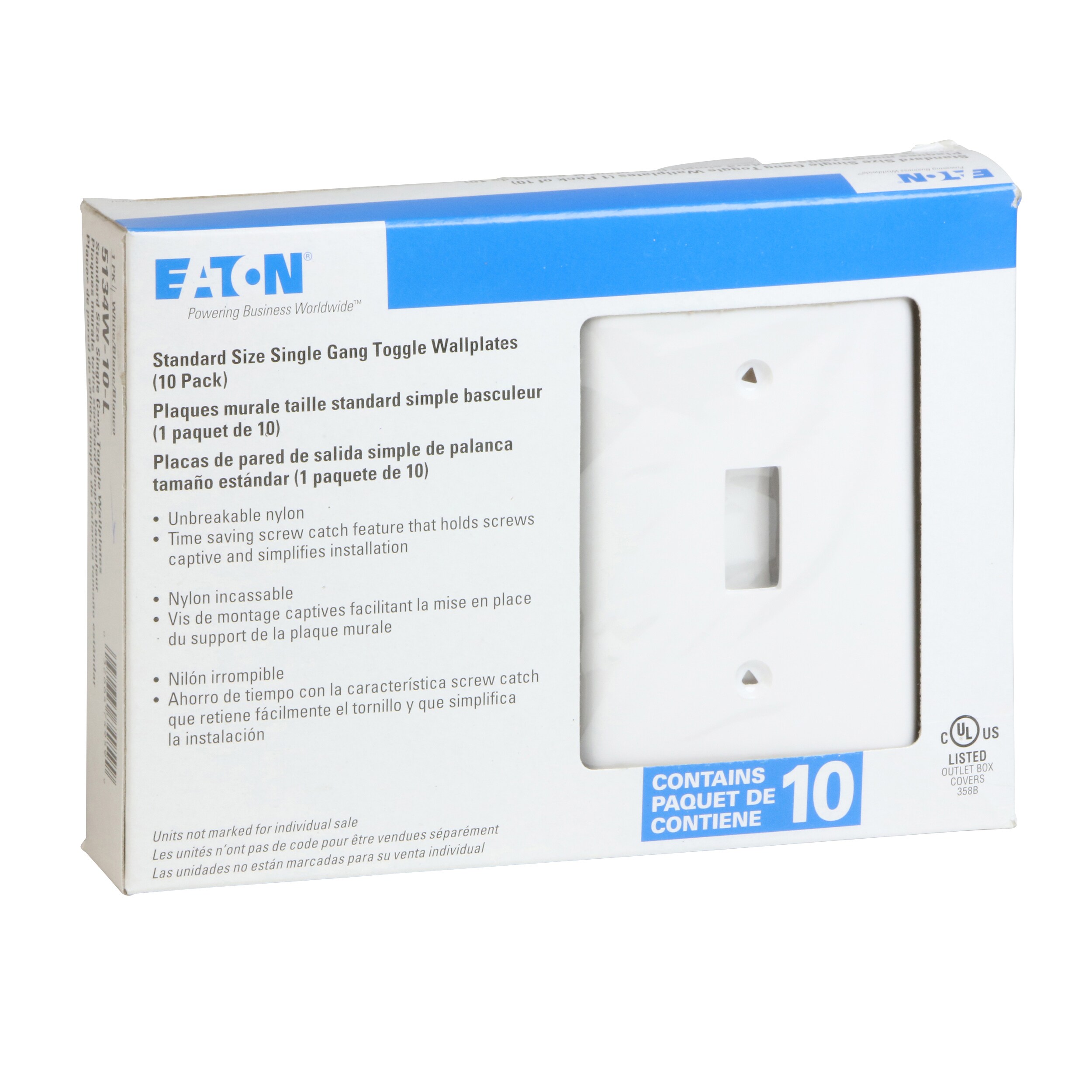 Eaton 5134W-10-L Electrical-Wall-Plates - View #4