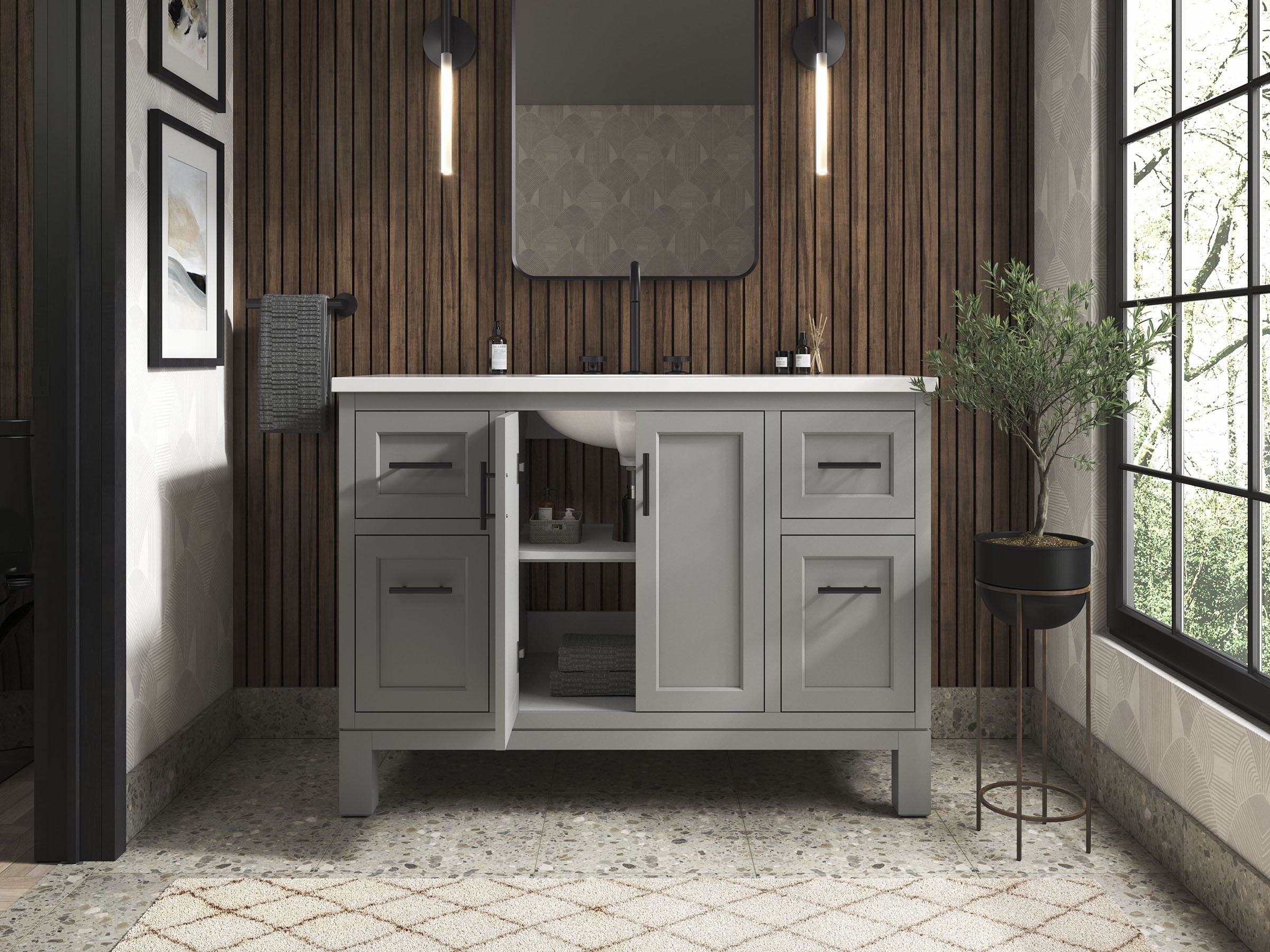KOHLER 28383-ASB-1WT Bath-Vanity-Combo - View #9