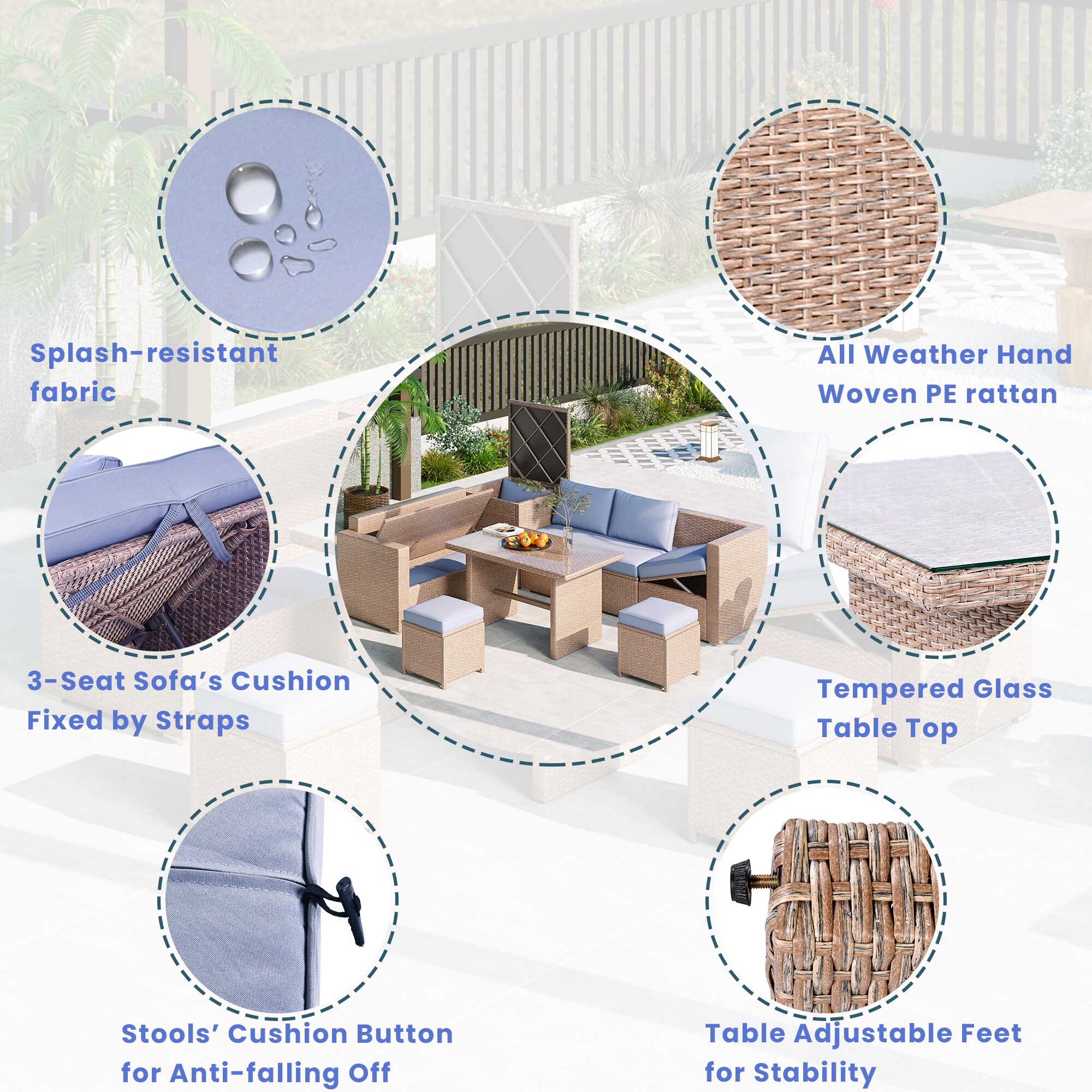 CASAINC TM-SH000068AAA Patio-Conversation-Sets - View #11