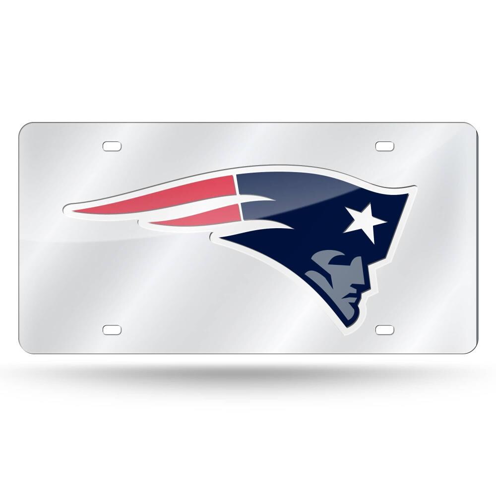 Rico Industries LZS1502 New England Patriots License plate