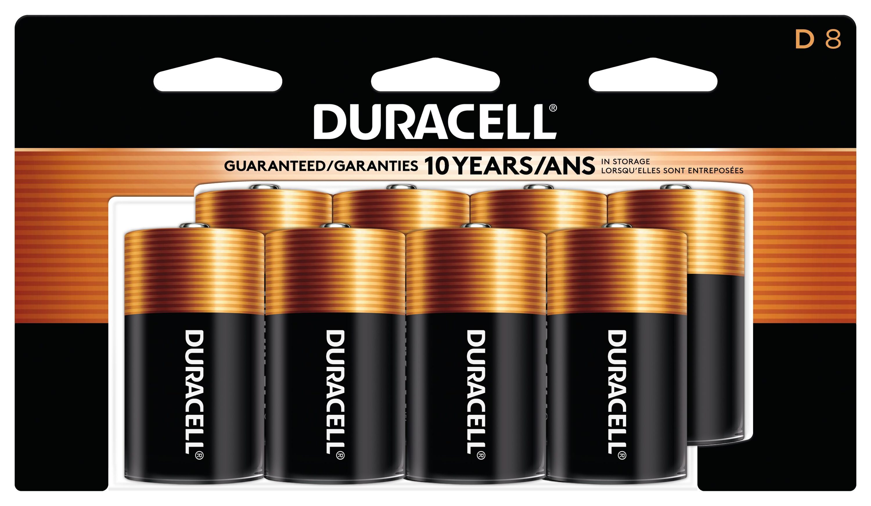 Duracell Coppertop Alkaline D Batteries (8-Pack)