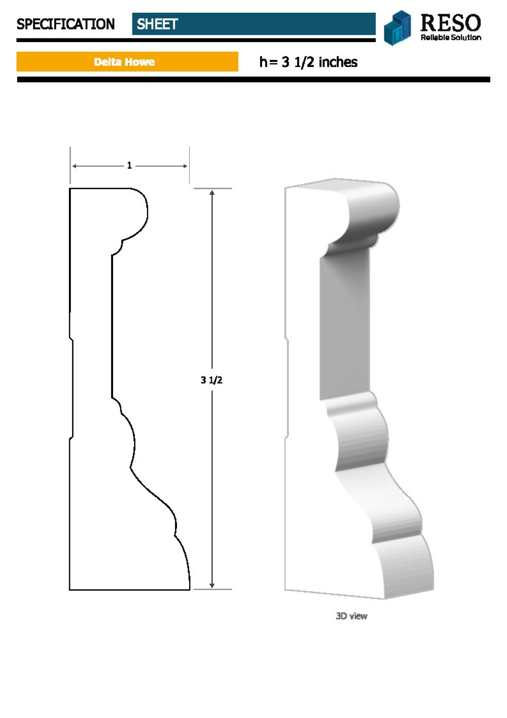 RESO RMC-DEL-85-20 Door-Casing-Kits - View #2