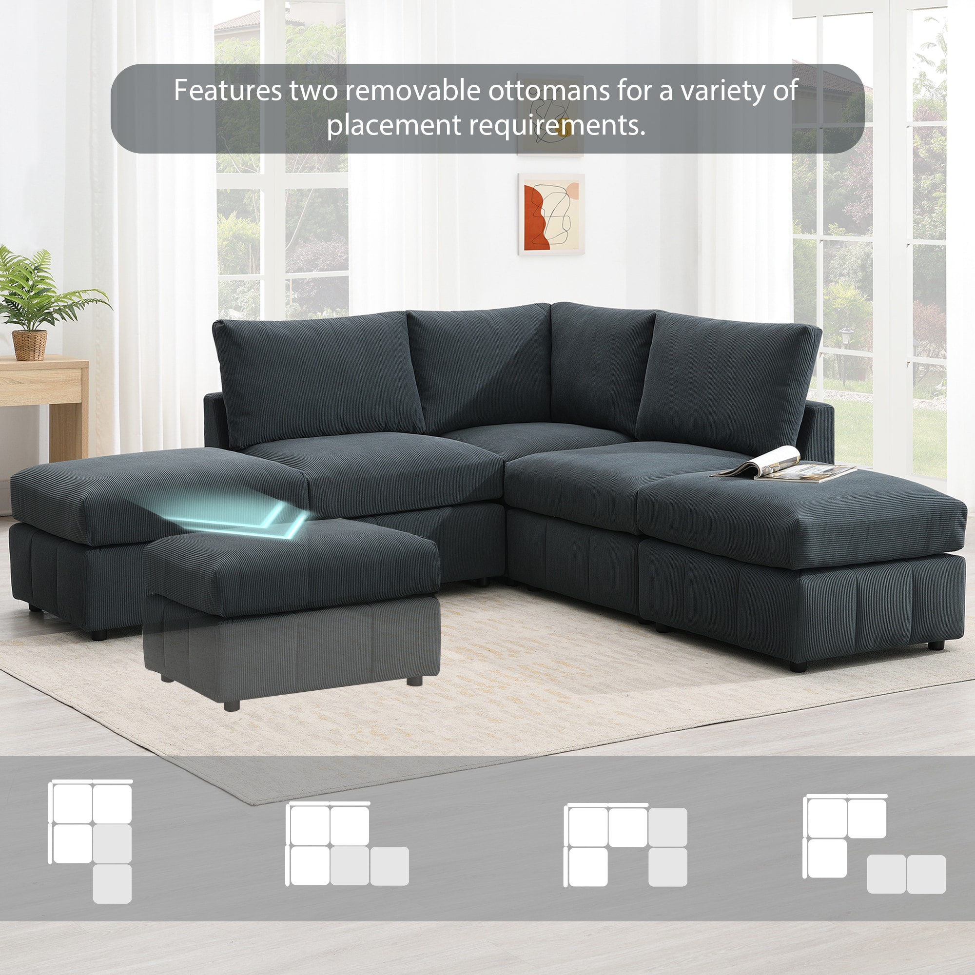 ModernLuxe GS000199AAE Sofas-Loveseats - View #3