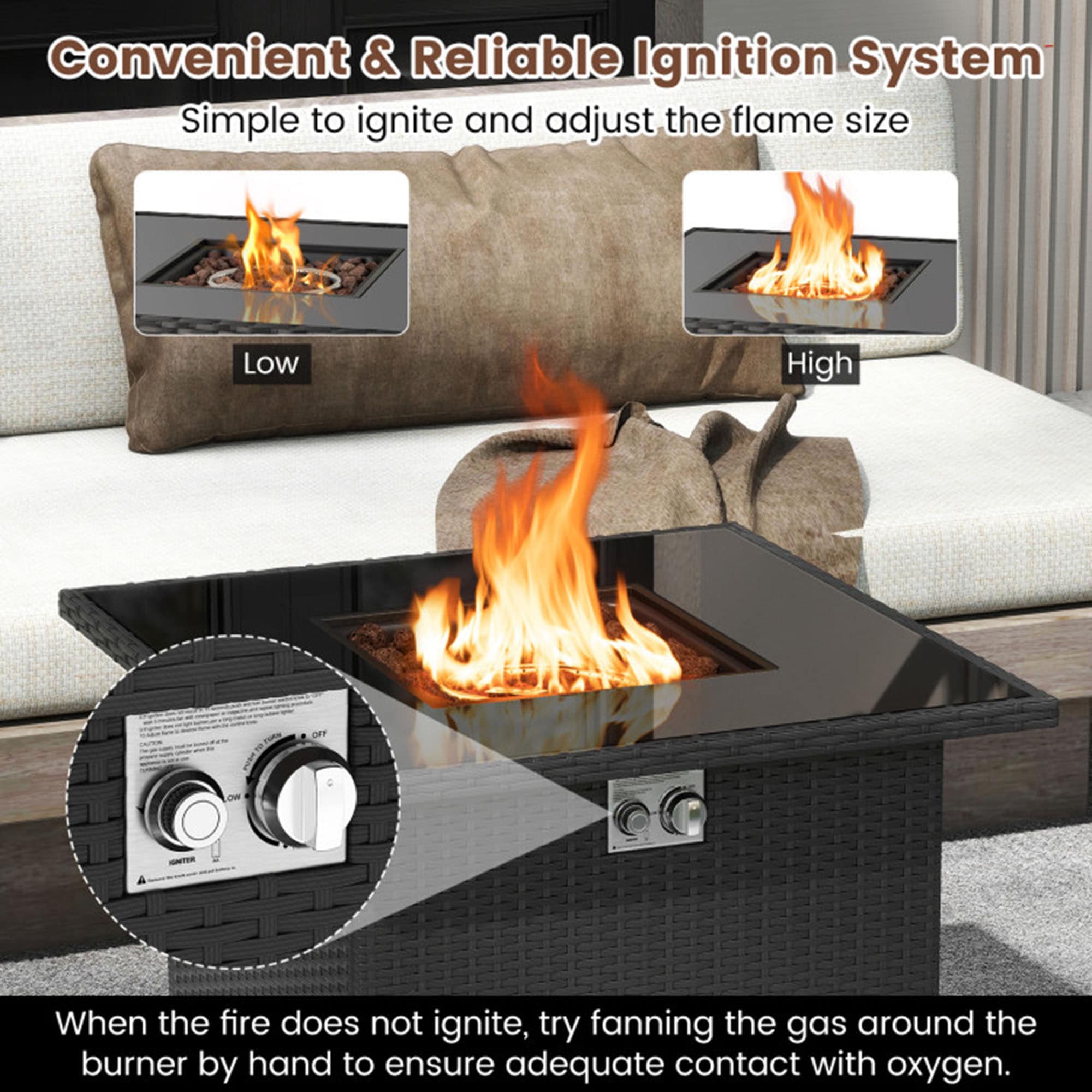 Clihome CL-NP12210DK Outdoor-Gas-Firepits - View #4