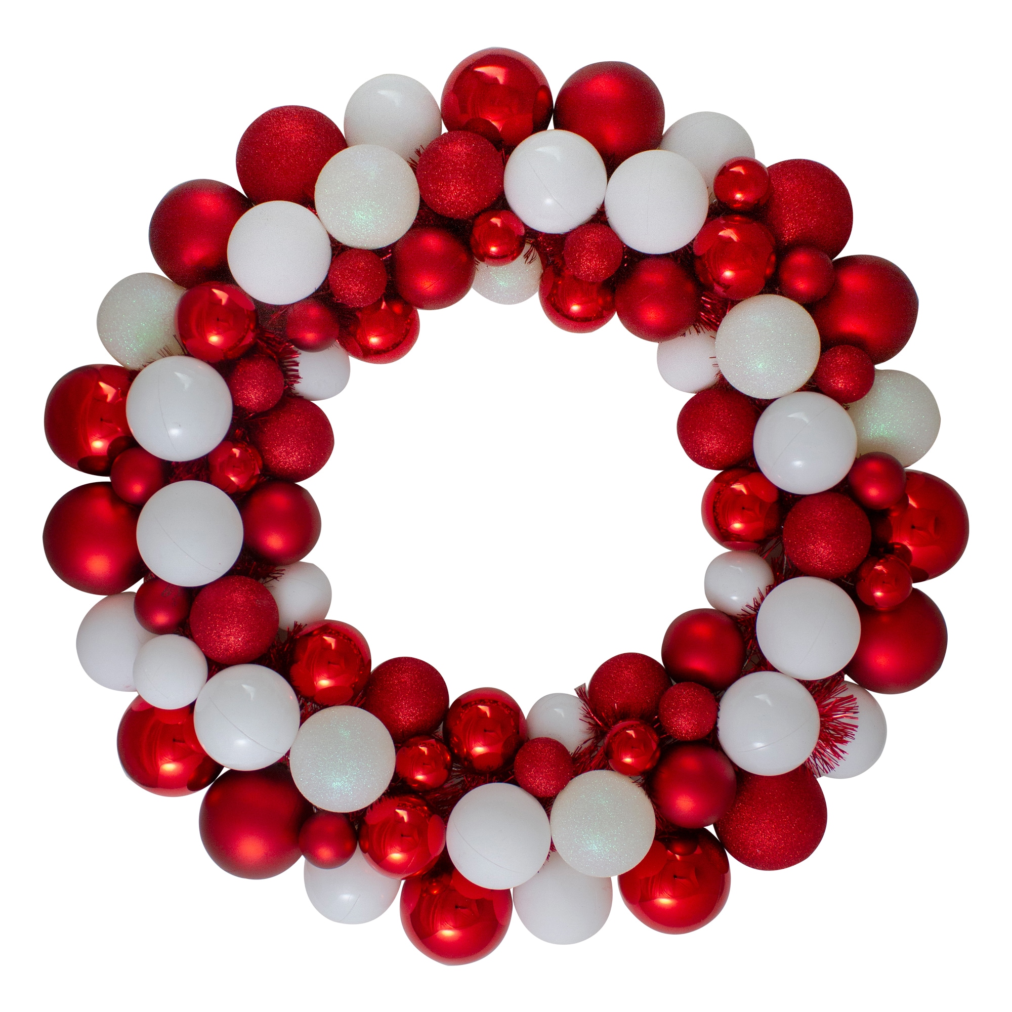 Northlight 34313035 24-in Indoor Red Artificial Christmas Wreath
