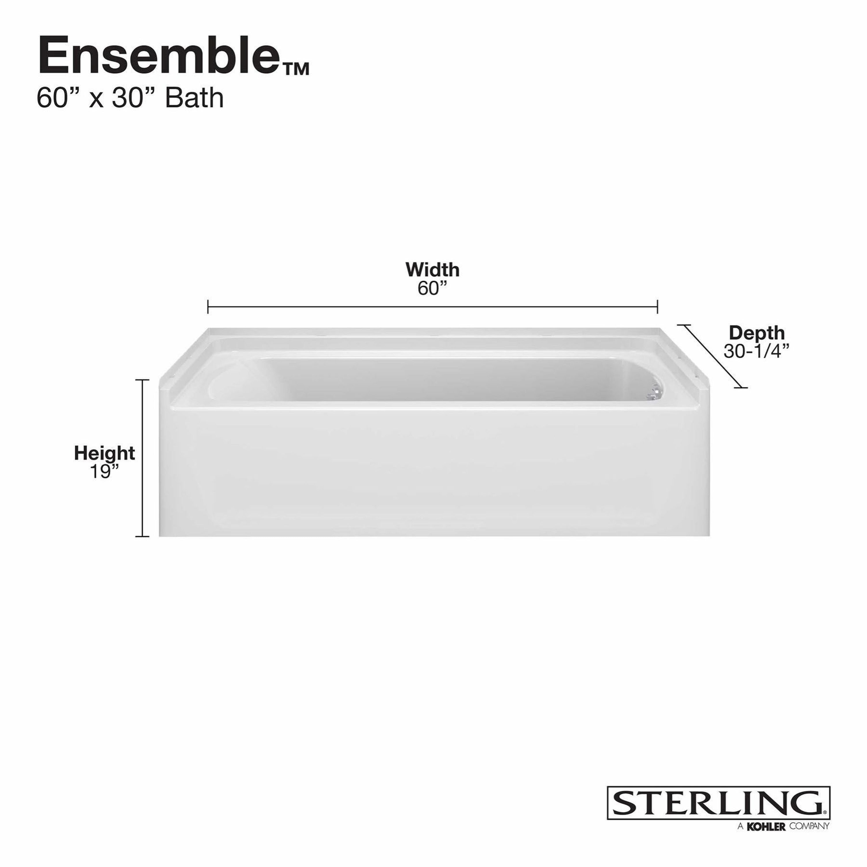 Sterling 7137L-5405SC-0 Tub-Shower-Combo - View #2