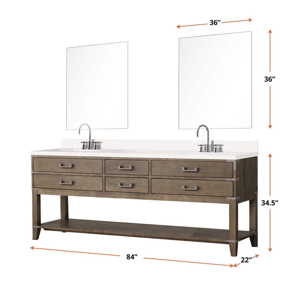 Lexora LVGR84DR211 Bath-Vanity-Combo - View #7
