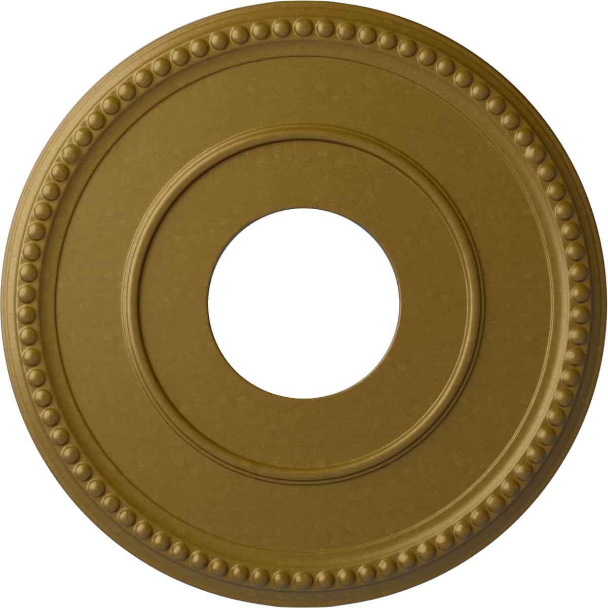 Ekena Millwork CM12BRGLS Bradford 12.5-in W x 12.5-in L Painted Gold Polyurethane Whole Ceiling Medallion