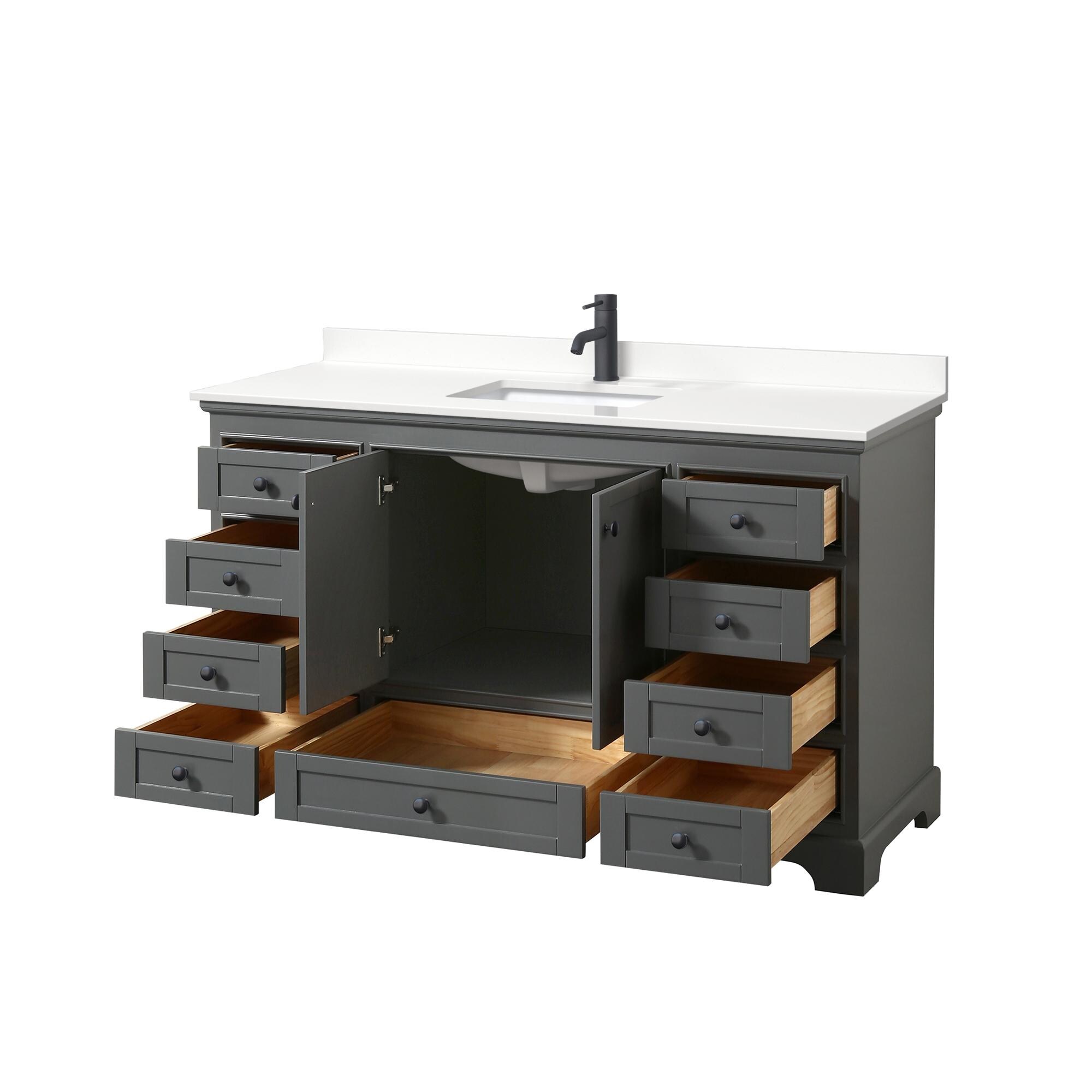 Wyndham Collection WCS202060SGBWQUNSMXX Bath-Vanity-Combo - View #2