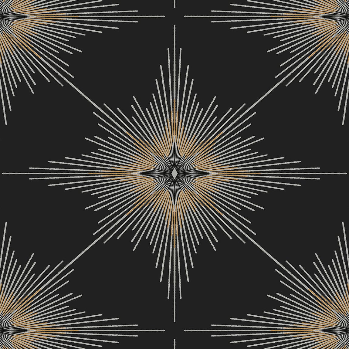 NextWall NW53000 31.35-Sq. Feet Ebony Vinyl Geometric Self-adhesive Peel and Stick Wallpaper