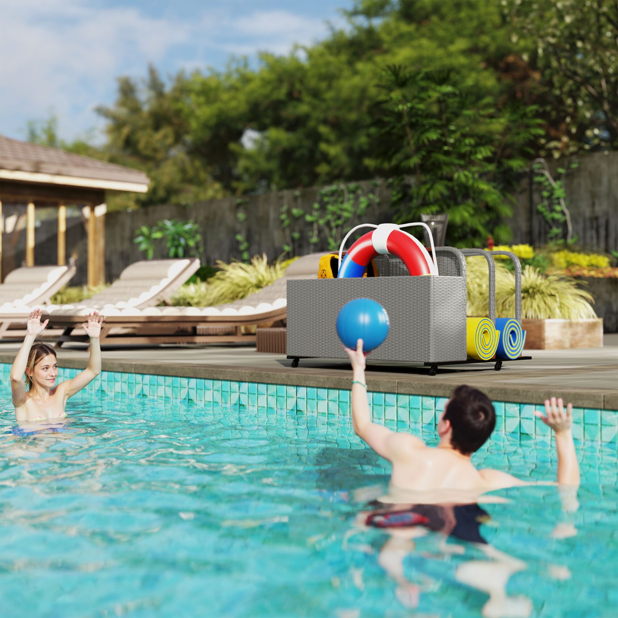 Outsunny 867-086V00GY Deck-Boxes - View #4