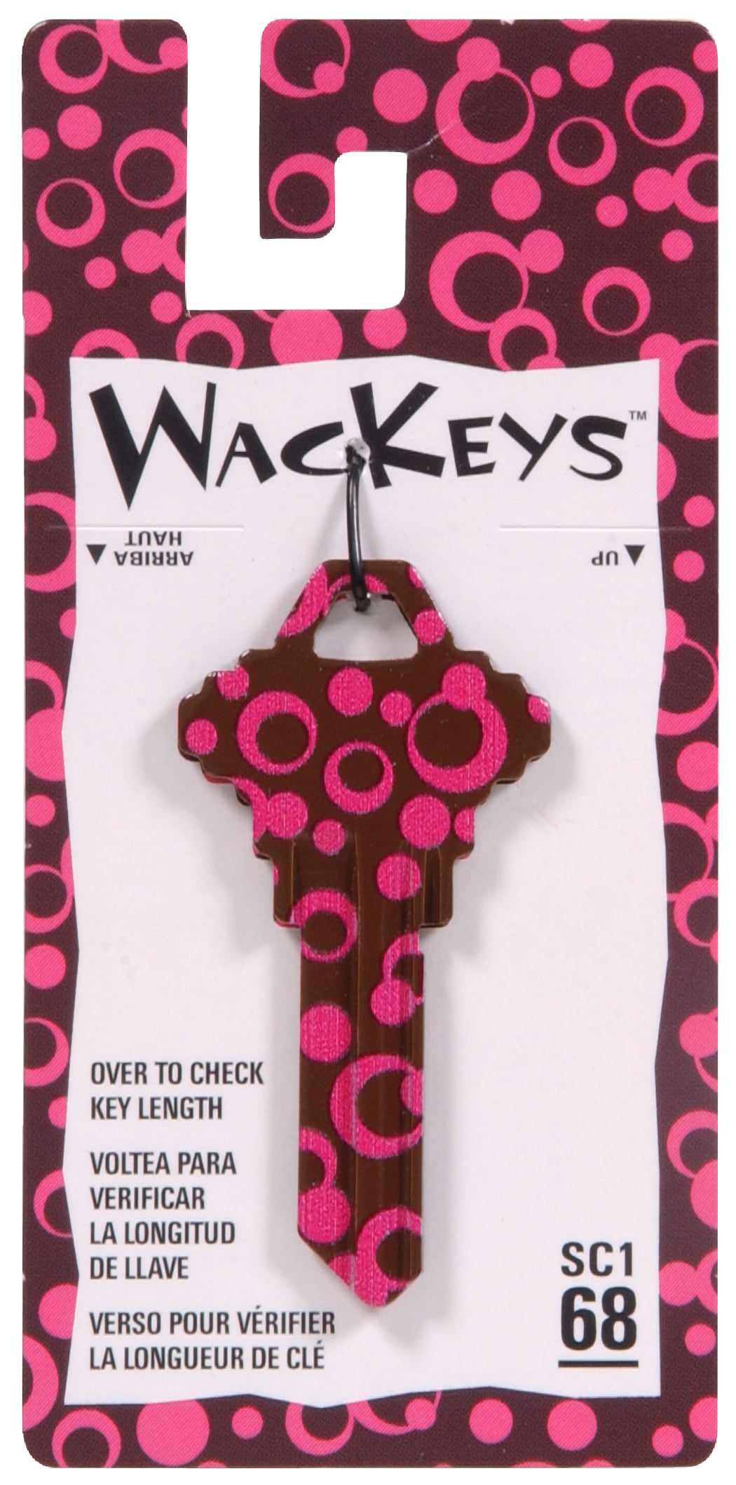 Hillman 87396 Multicolored Decorative Key Brass House/Entry Key Blank