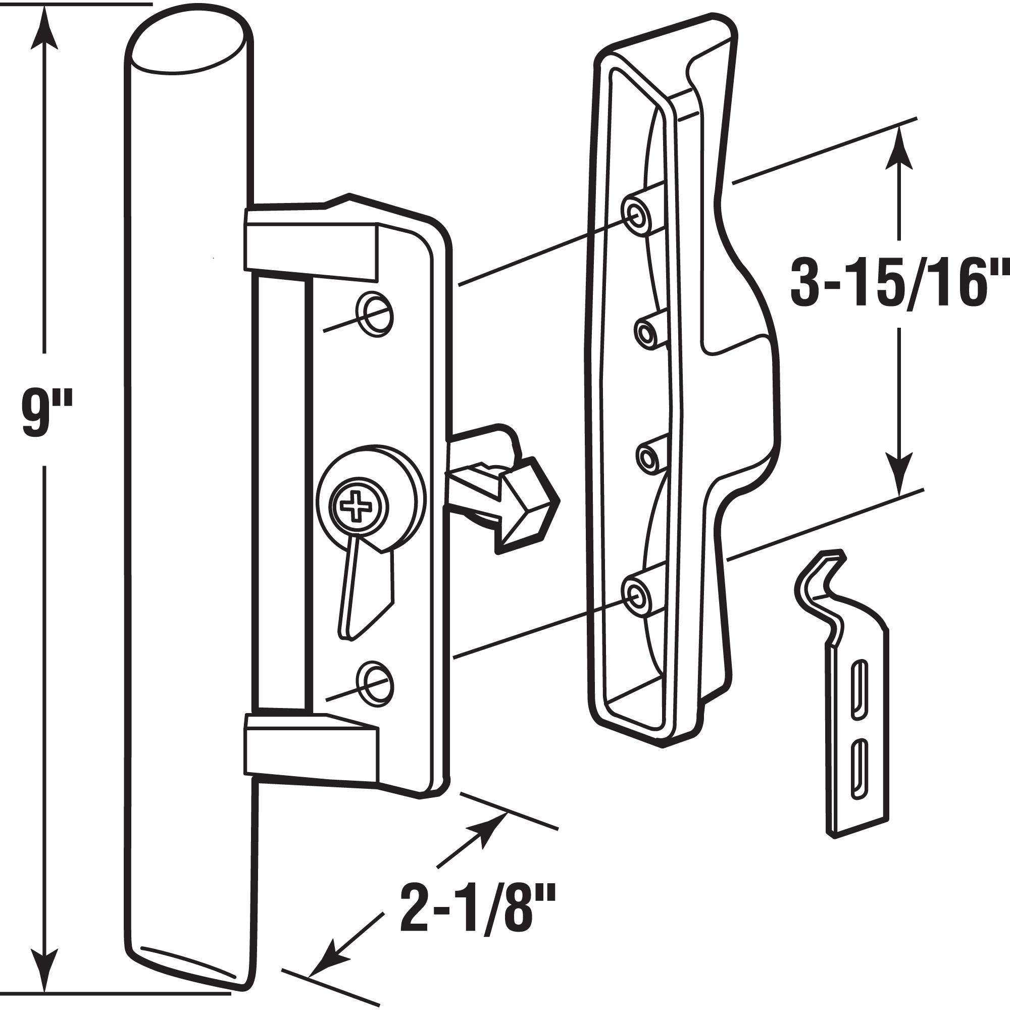 Prime-Line C 1107 handlesets - View #2