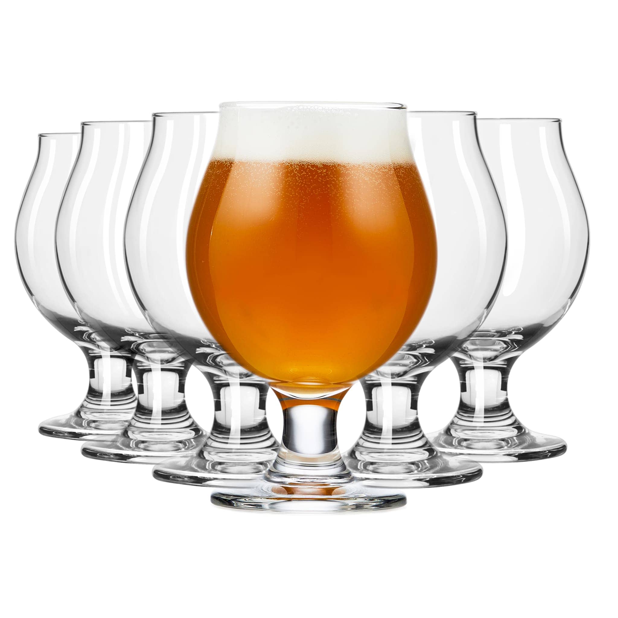 Libbey L16838 Entertaining Essentials Belgian Beer Glasses 13 ounce Set of 6