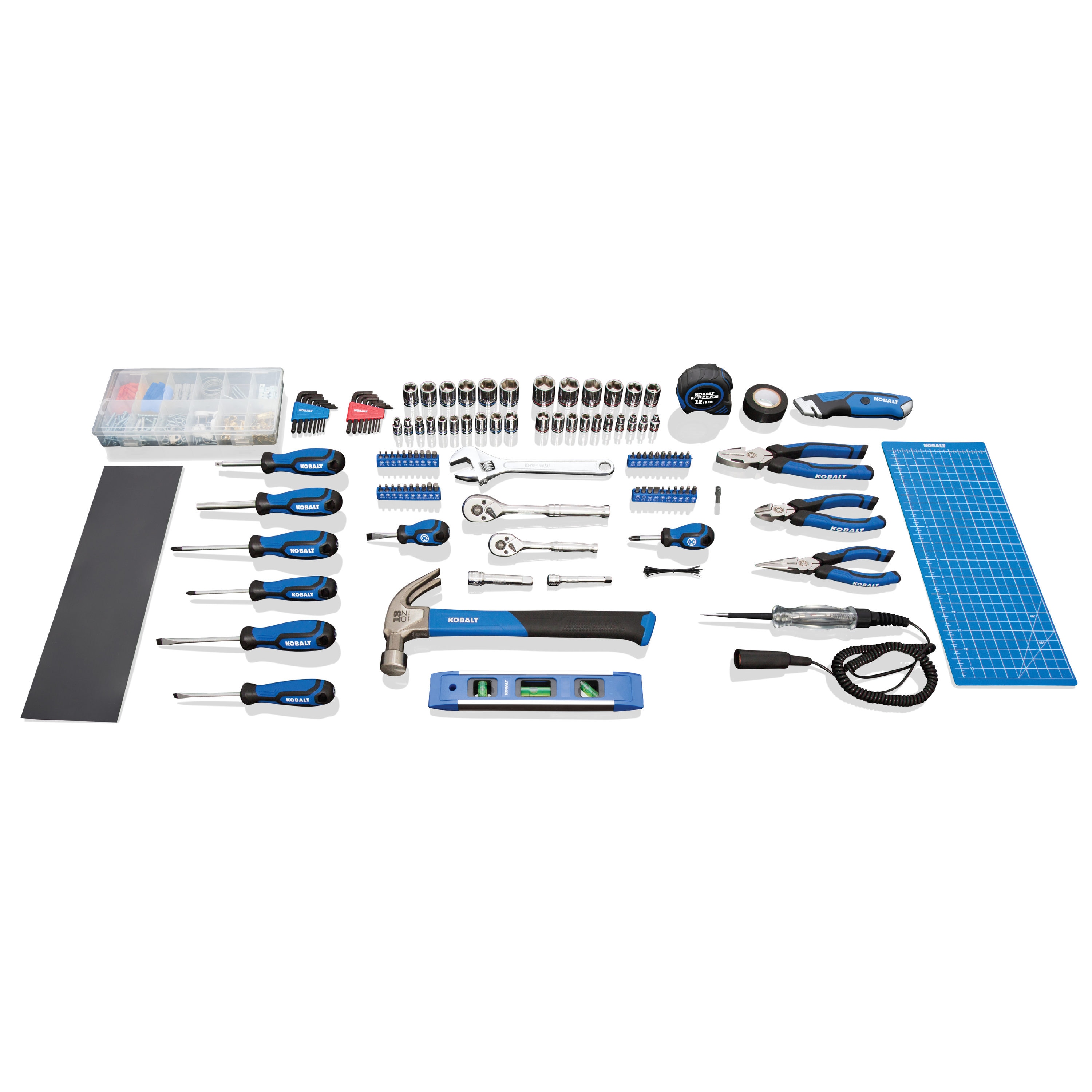 Black+Decker Hand Tool and Accessory Home Project Kit, 63 pc