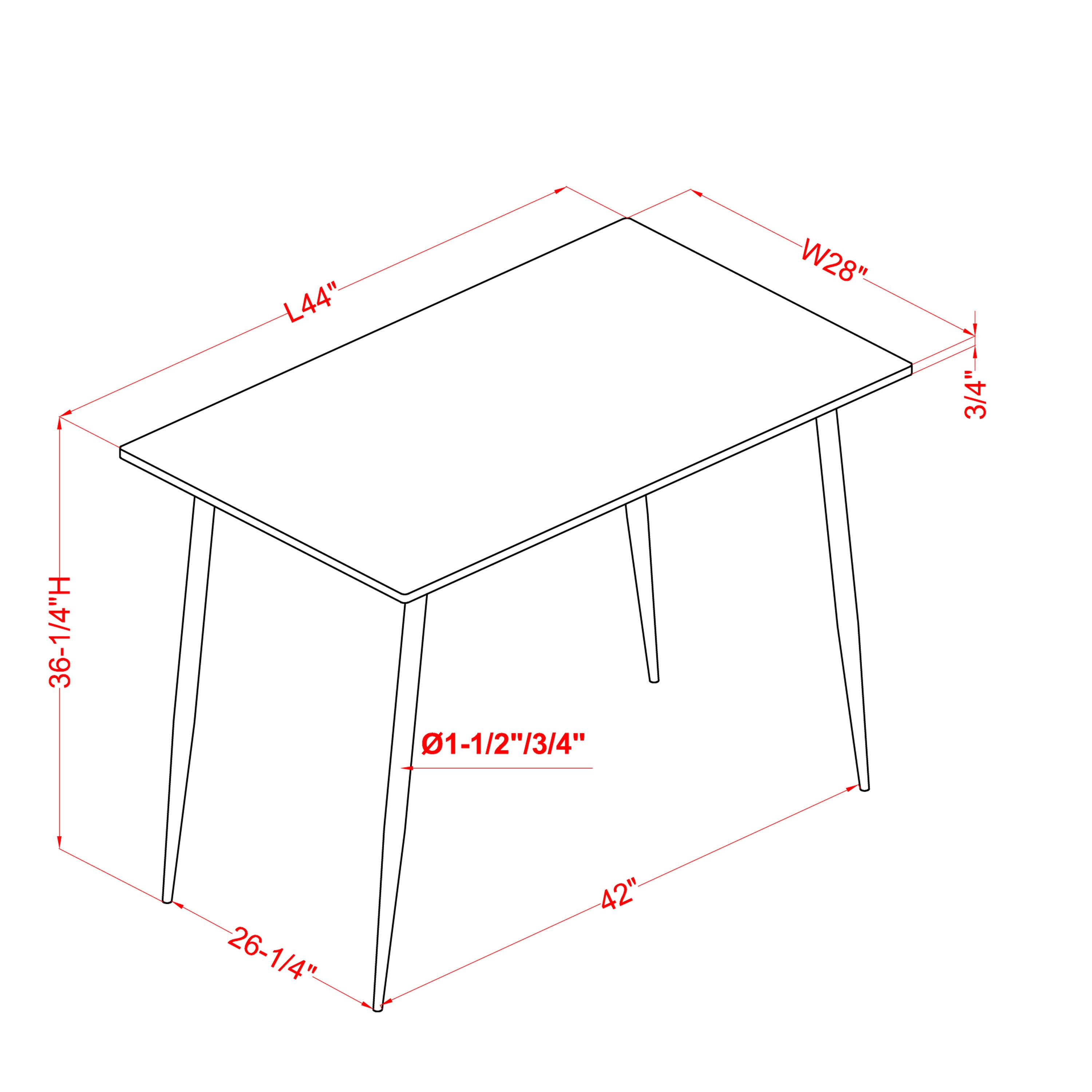 Furniture of America IDF-3839GY-PT-5PK Dining-Sets - View #7