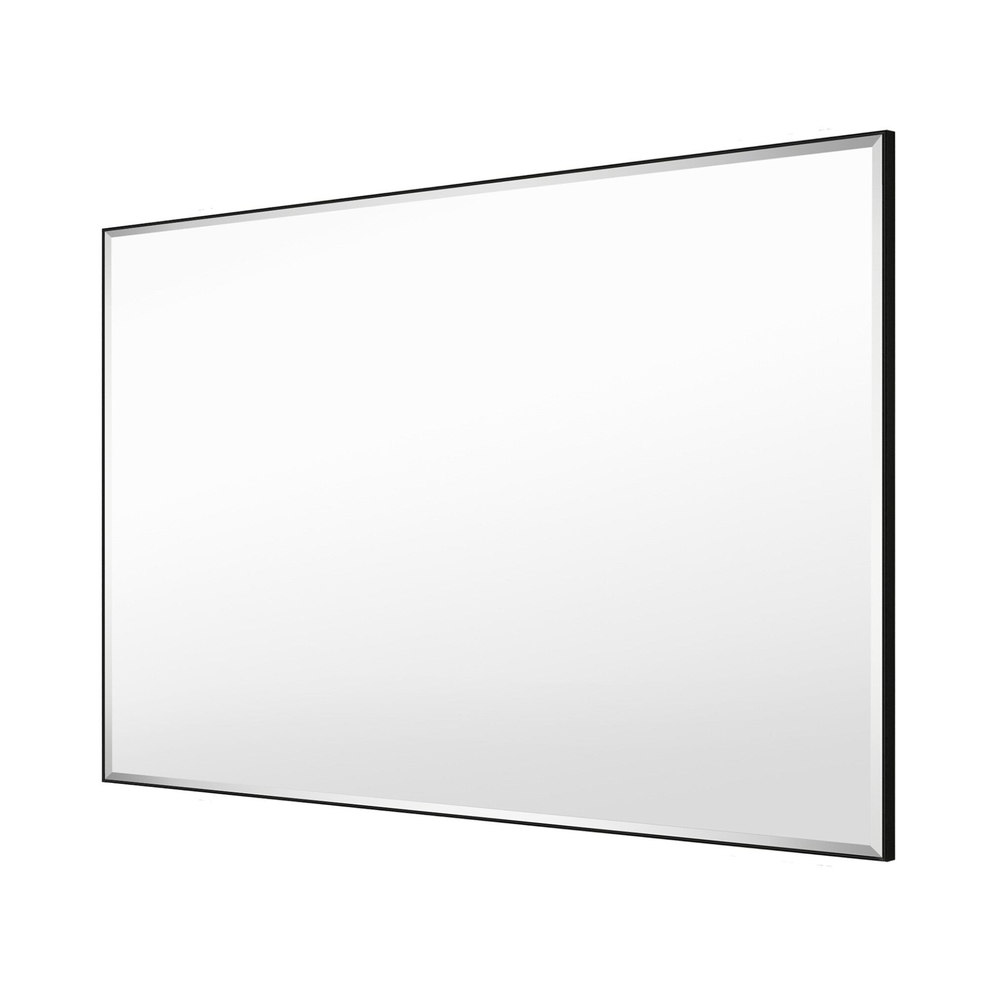 Getledel 36 In X 24 In Framed Tilting Bathroom Vanity Mirror Black In The Bathroom Mirrors 4659