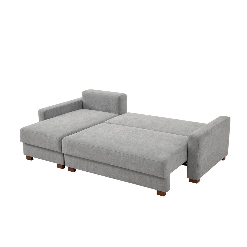 Serta Light Grey Casual Polyester Full Sofa Bed At Lowes Com   15009819 