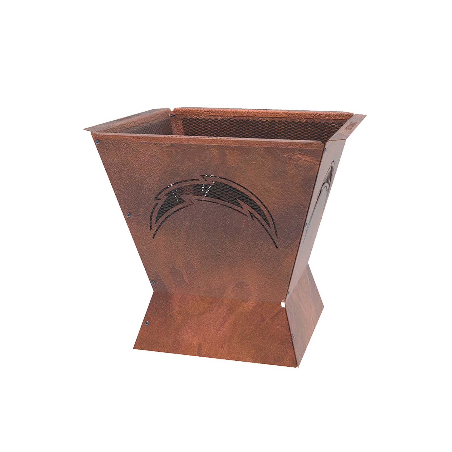 Blue Sky Outdoor Living BFP2926-LAC Los Angeles Chargers Badlands 29.5-in W Patina Steel Wood-Burning Fire Pit