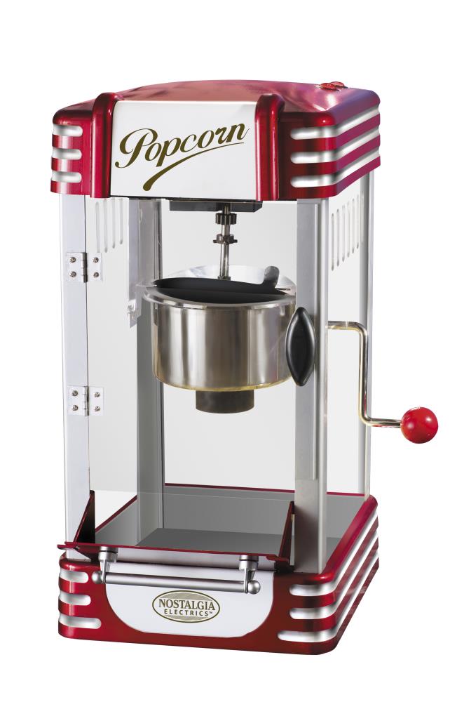  Nostalgia Popcorn Maker Machine - Professional Cart With 2.5 Oz  Kettle Makes Up to 10 Cups - Vintage Popcorn Machine Movie Theater Style -  Red & White: Home & Kitchen