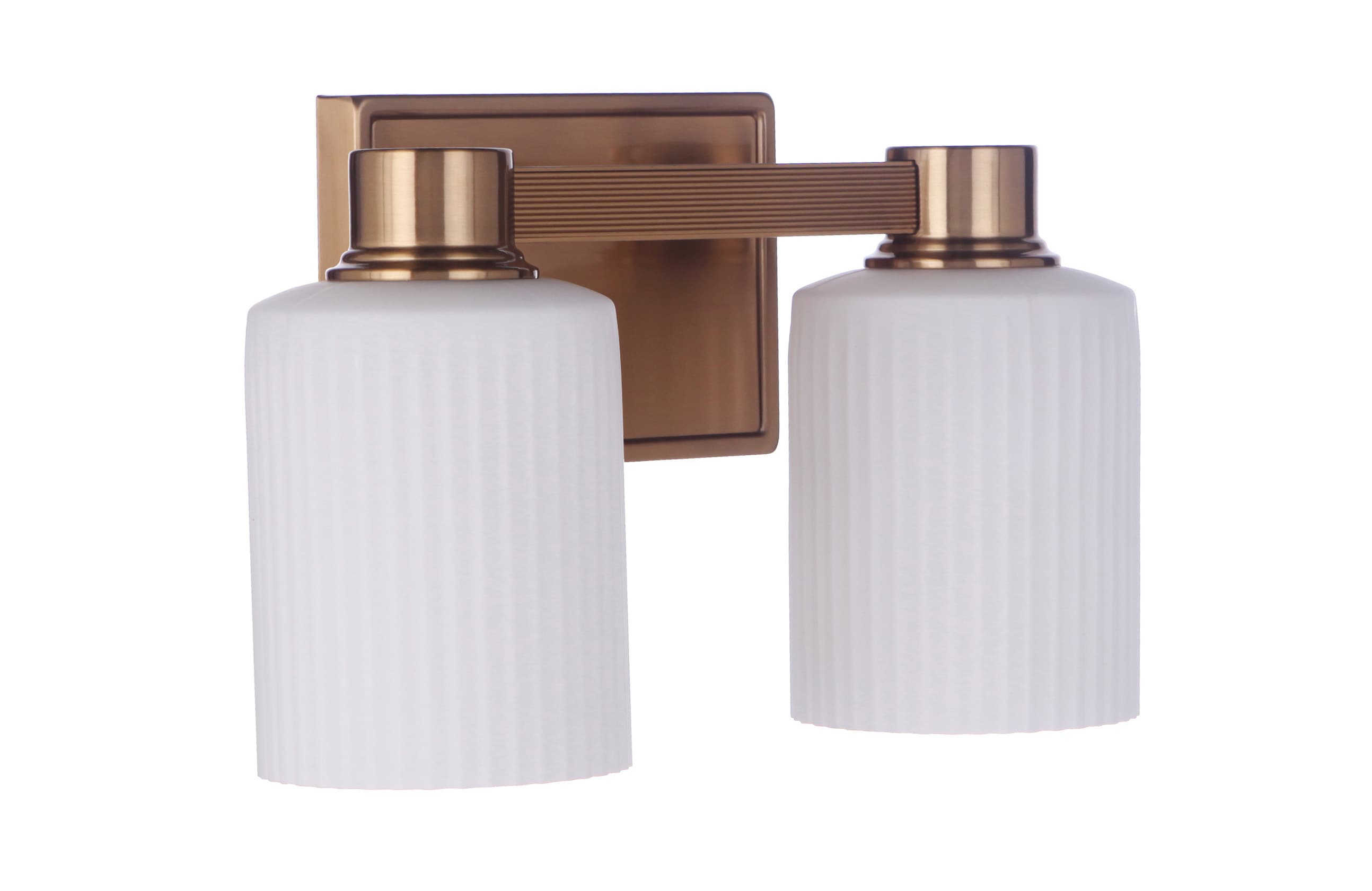 Craftmade 12912SB2 Bretton 12.4-in 2 -Light Satin Brass Traditional Vanity light