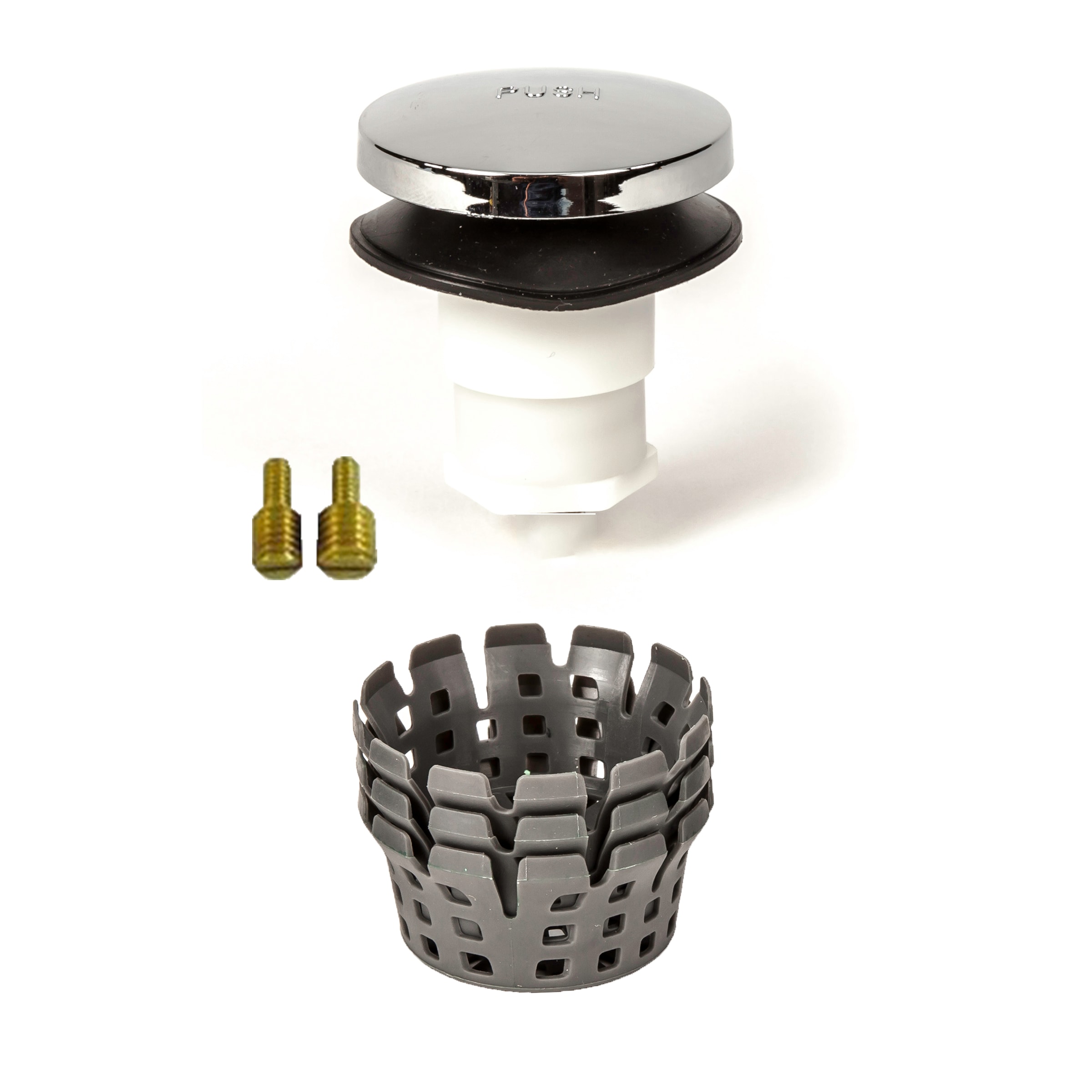 PF WaterWorks 2-in Chrome Hair Catcher in the Bathtub & Shower Drain  Accessories department at