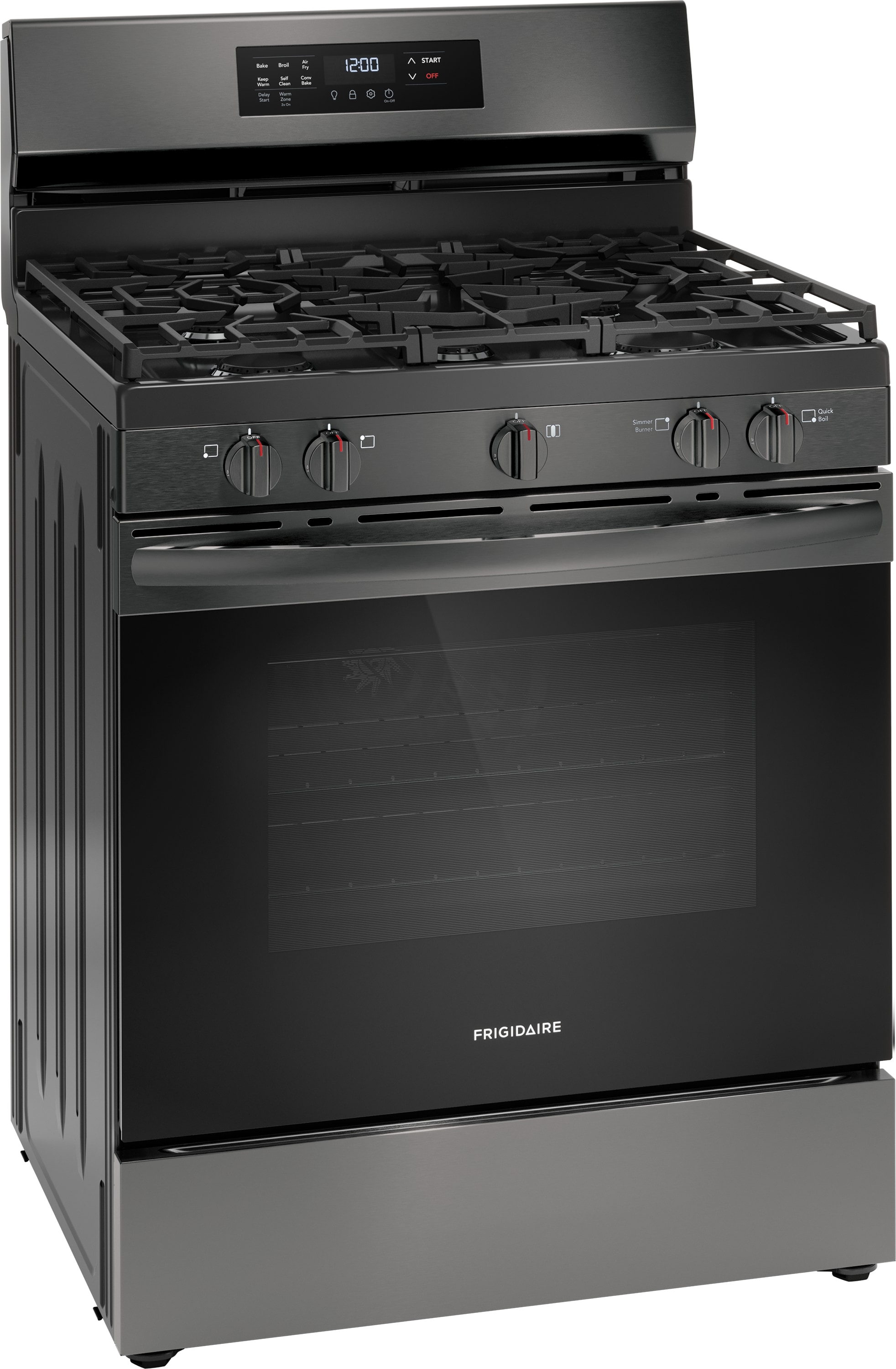 Frigidaire 30" Black Stainless Steel Gas Range with Air Fry