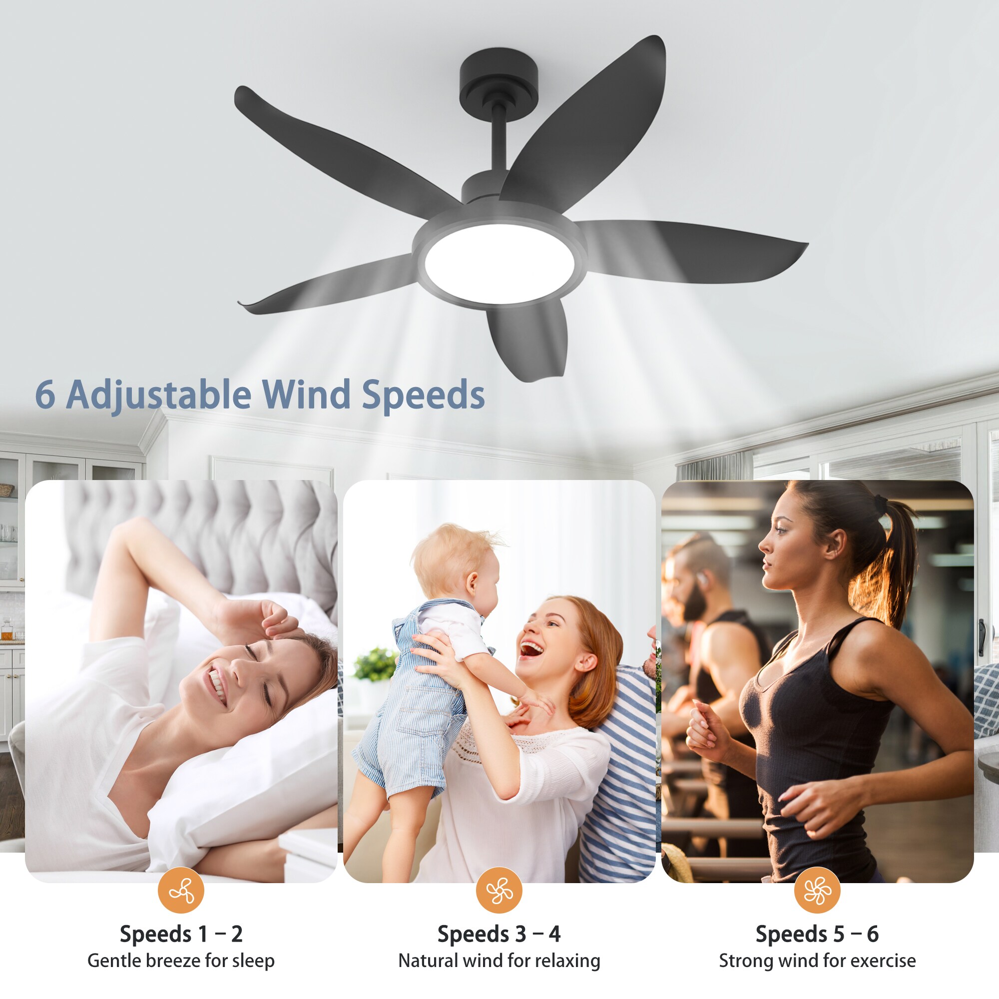 Siittoo GS305-5YB-NEW Ceiling-Fans - View #3