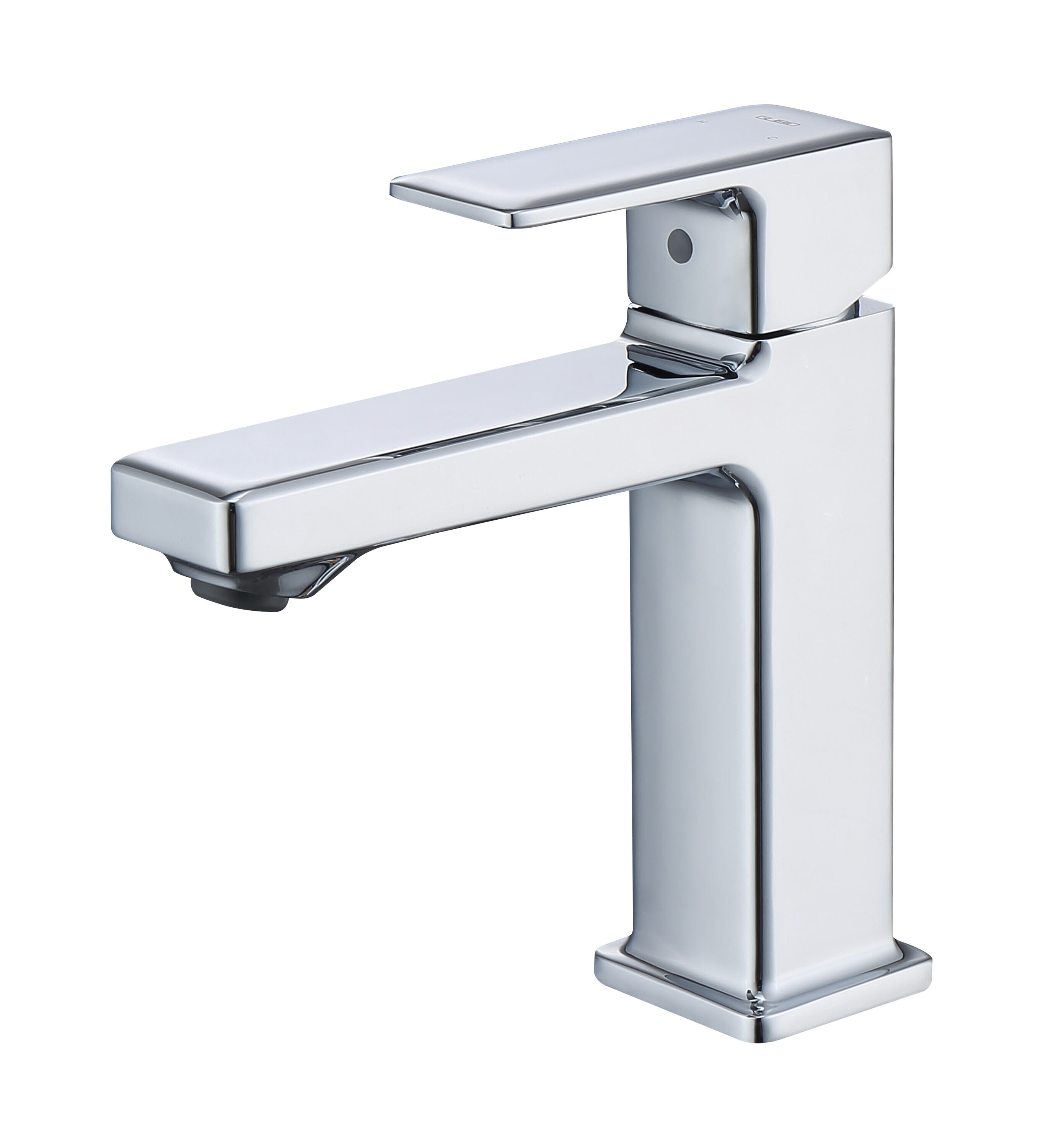 Wooakway - Deck Mount Single Hole Bathroom Laundry Vanity Sink Faucet With Two 9/16-in Supply Hos...