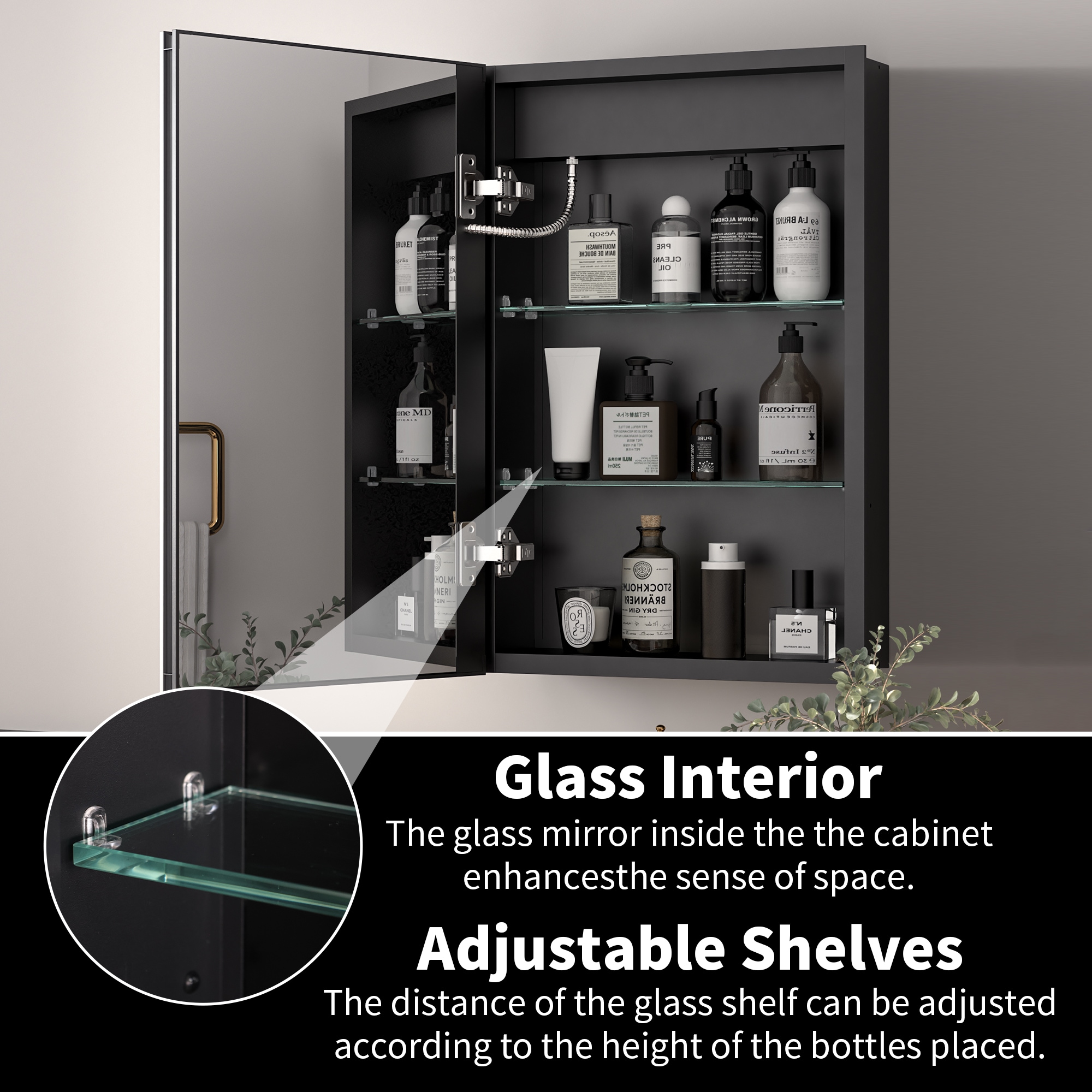ExBrite EBMC1624VCLB Bathroom-Medicine-Cabinets - View #13