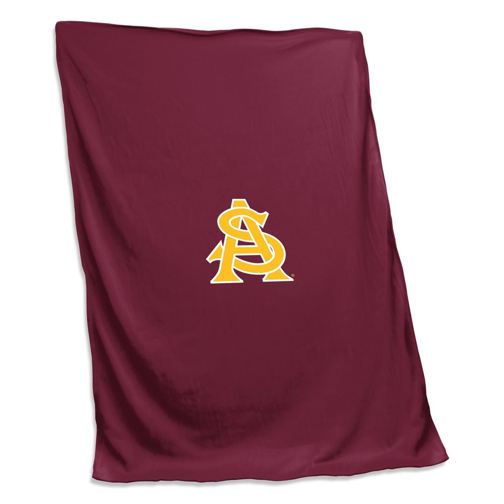 Logo Brands 107-74 Arizona State Sun Devils Sweatshirt Blanket Maroon Polyester Blanket