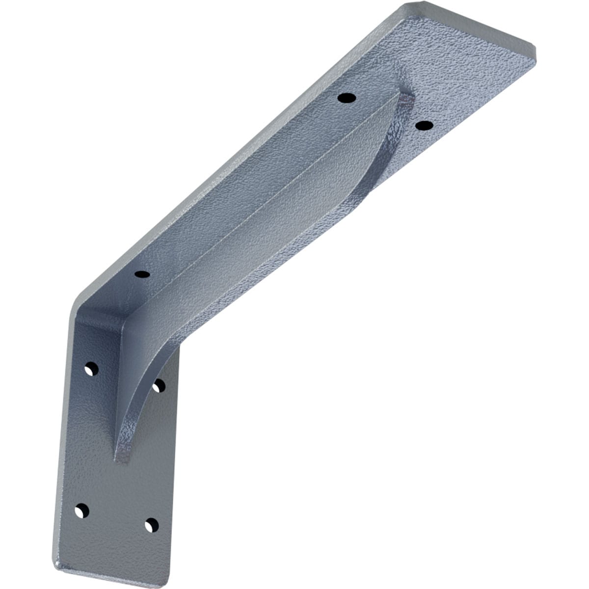 Ekena Millwork BKTM02X10X04EBHLB Embrey 10-in x 2-in x 4.75-in Blue Steel Countertop support bracket