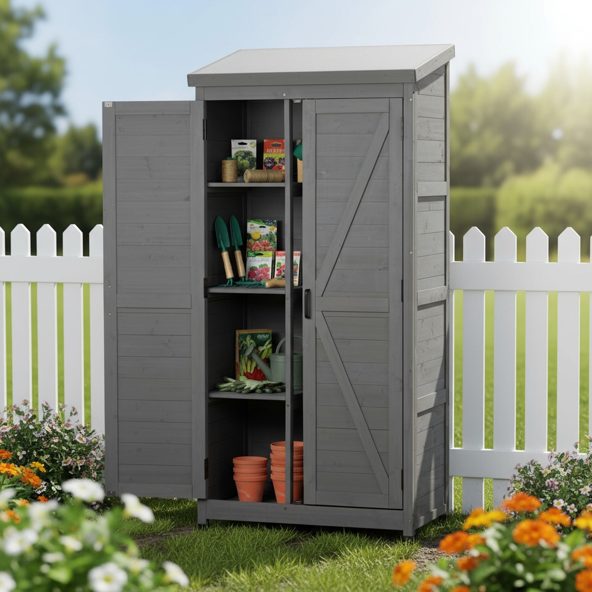 Afoxsos LAF0205S54 Metal-Storage-Buildings-Sheds - View #9