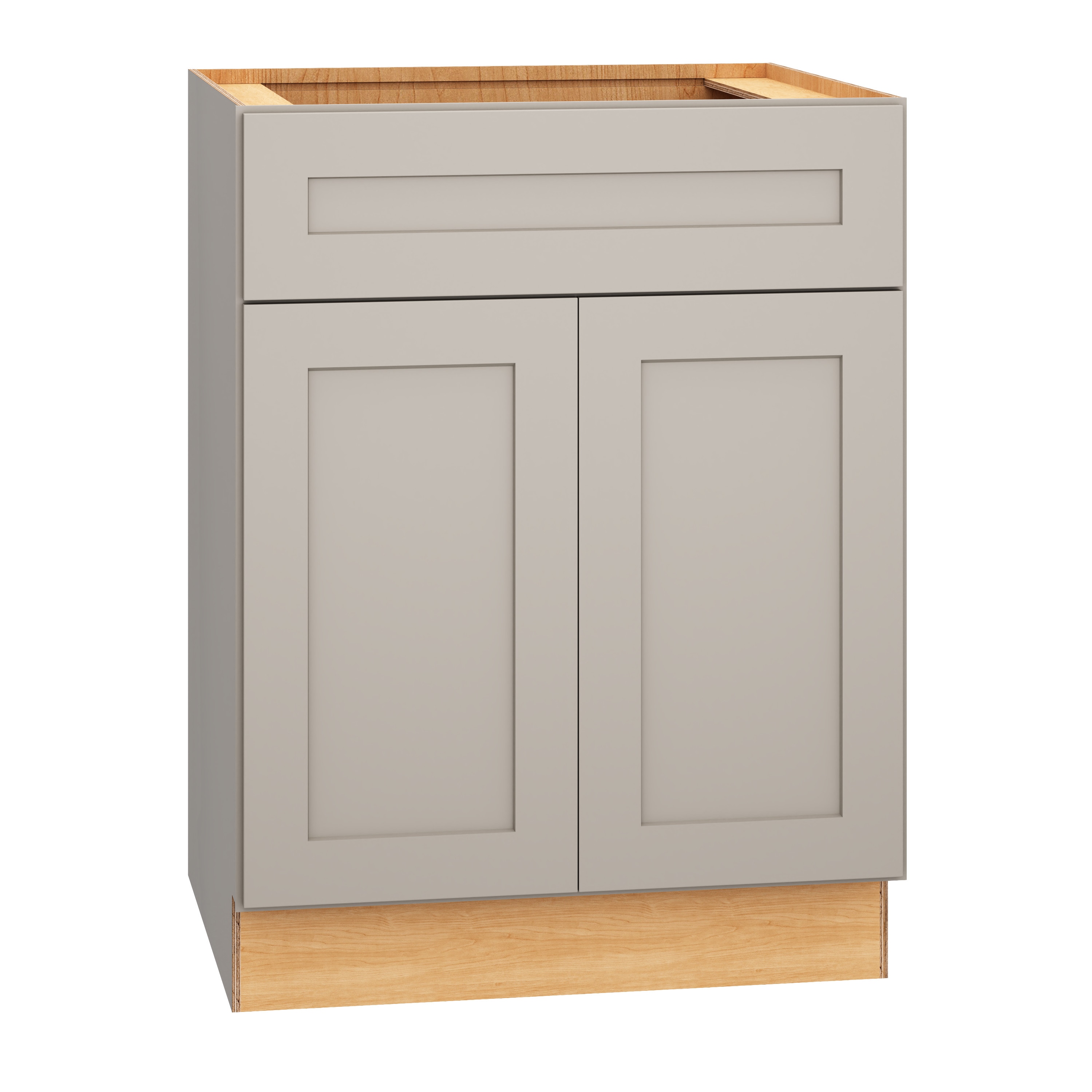 Diamond Express 327 VSB2432.521 Jamestown 24-in Cloud Gray Bathroom Vanity Base Cabinet without Top