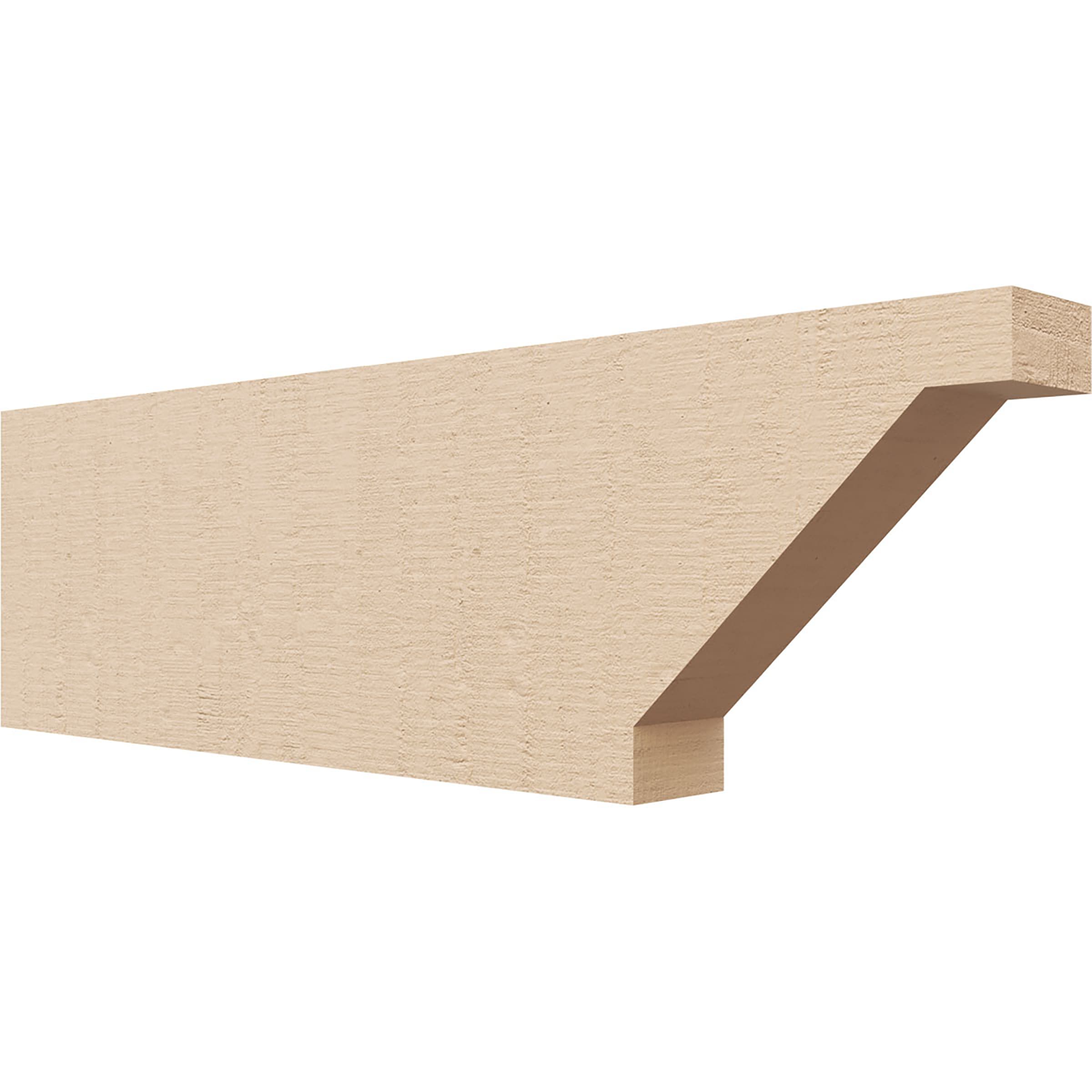 Ekena Millwork RFTU02X06X20BURRCPR Burlington Woodgrain 2-in x 6-in x 20-in Brown Urethane Standard bracket