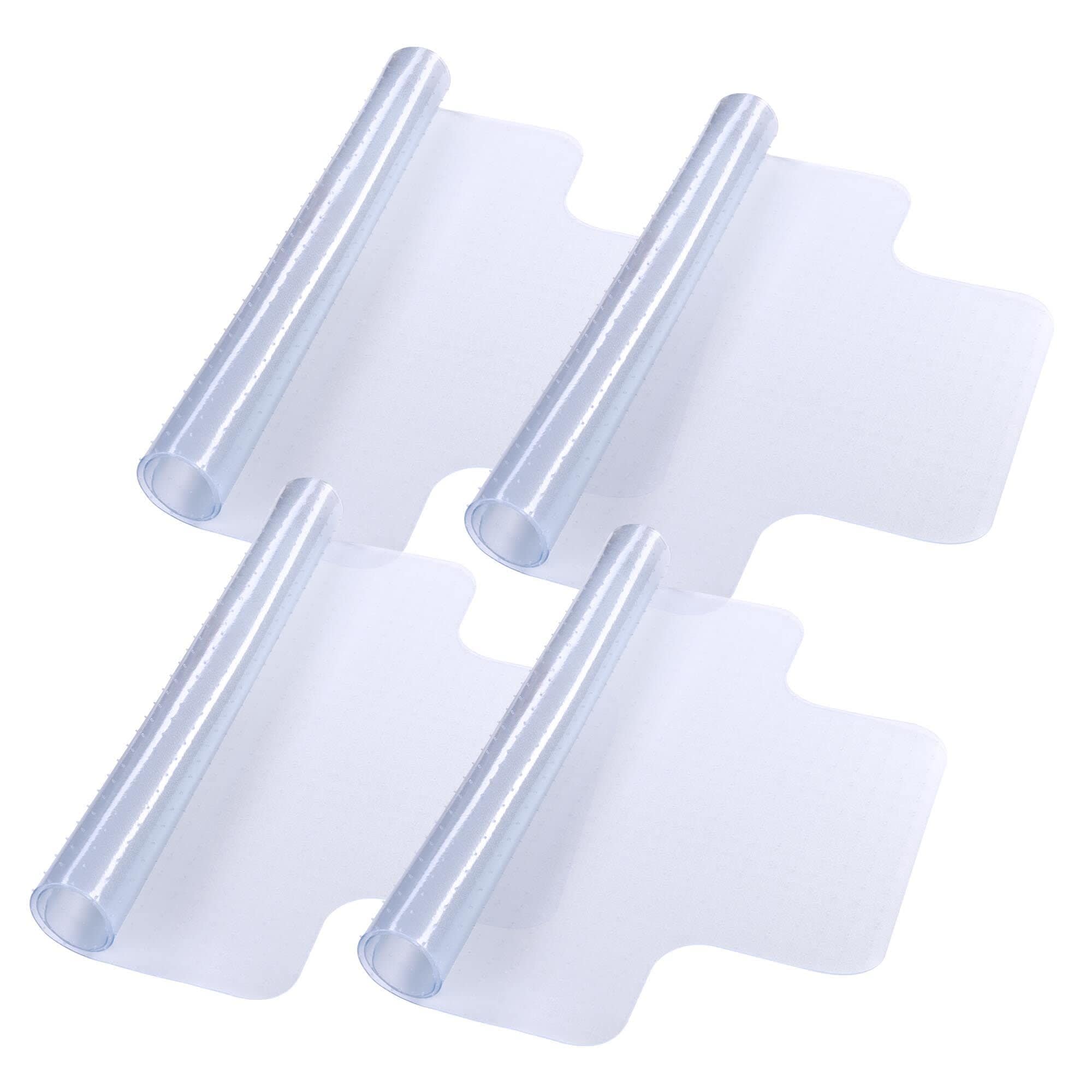 Yescom 06FMT5-4836C-08X4-LO Clear Office Chair Mat for Low Pile Carpet 48 x 36 Thicken 2.5mm with Lip 4PCS Plastic Floor Protector Home Studio