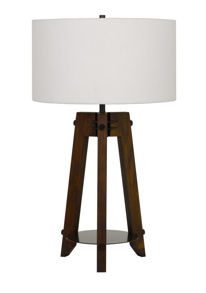 Cal Lighting Bilzen 31 5 In Walnut Wood, Walnut Wood Table Lamp